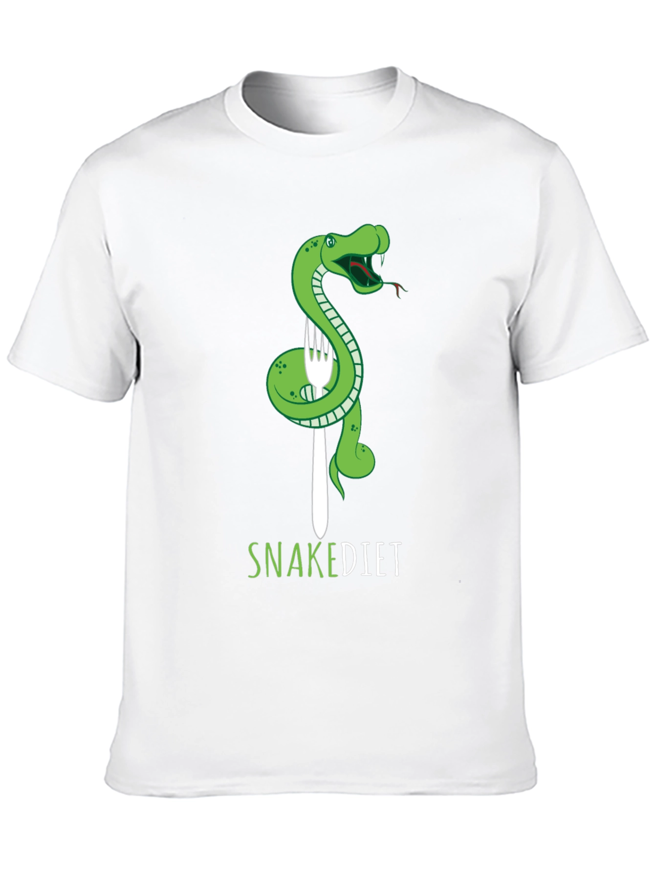 Black Snake Diet T-Shirt - Funny Graphic Tee view 10