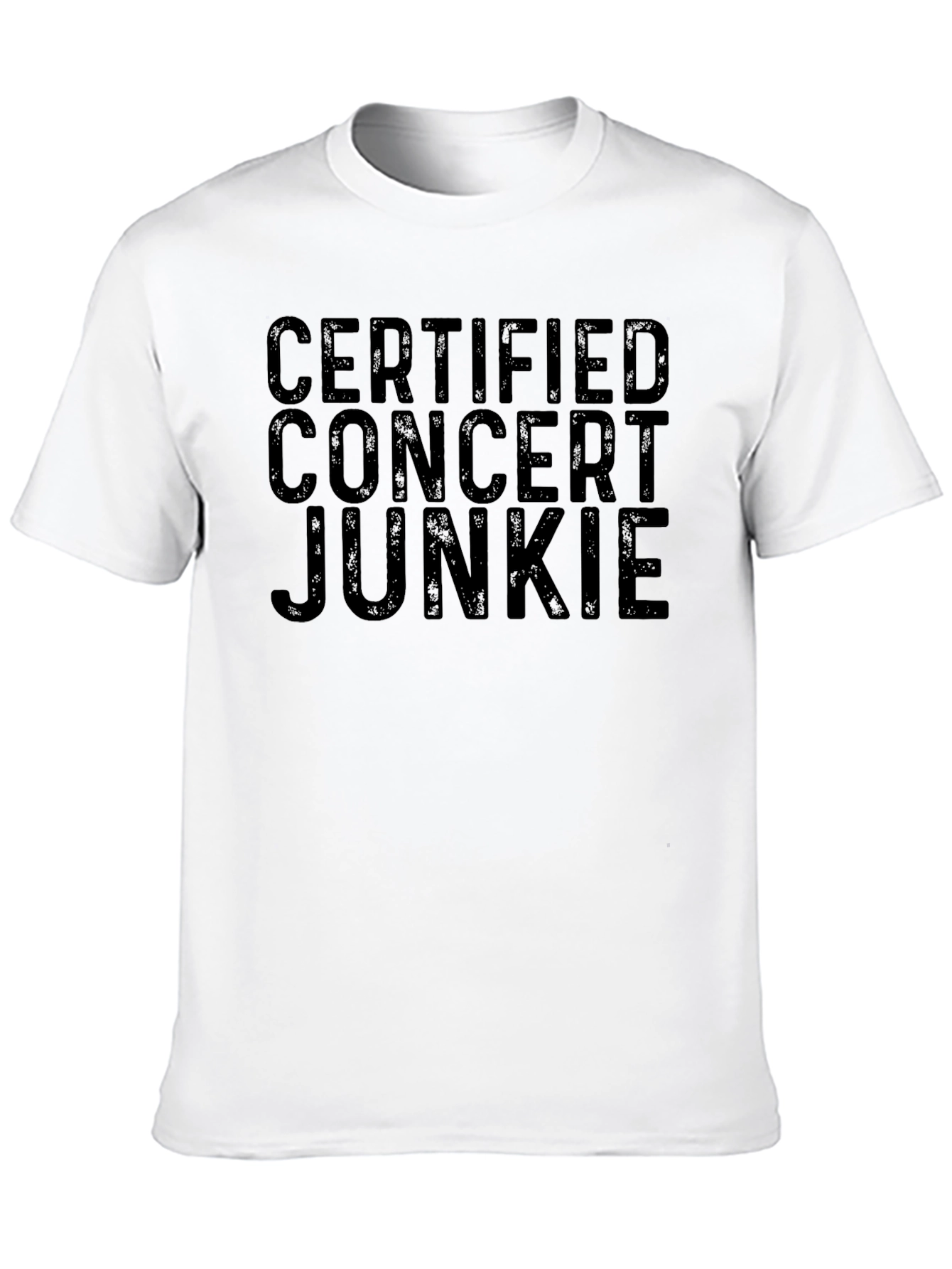 Black Certified Concert Junkie Black Graphic Tee view 10