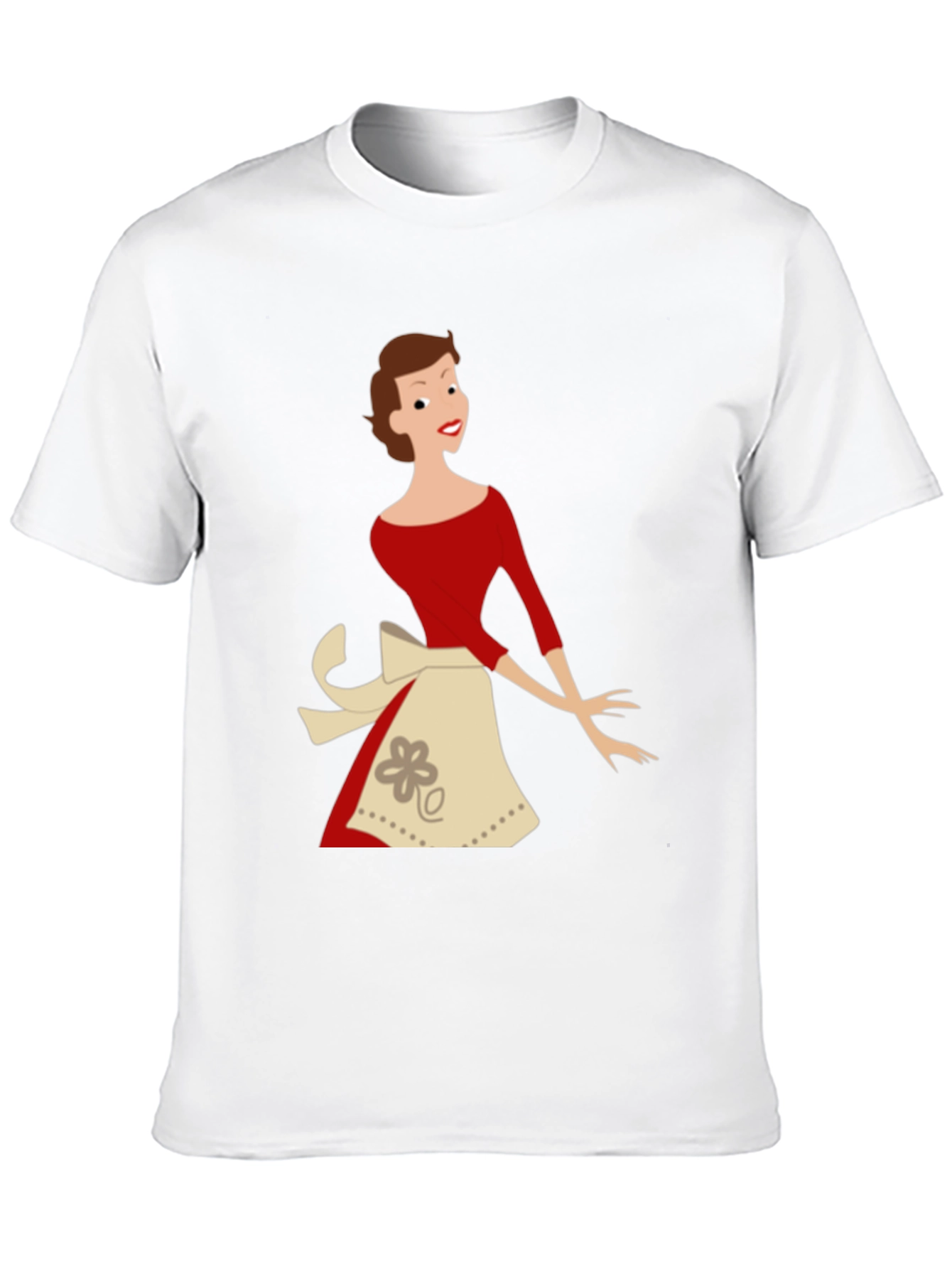Black Retro Housewife T-Shirt - Black view 10