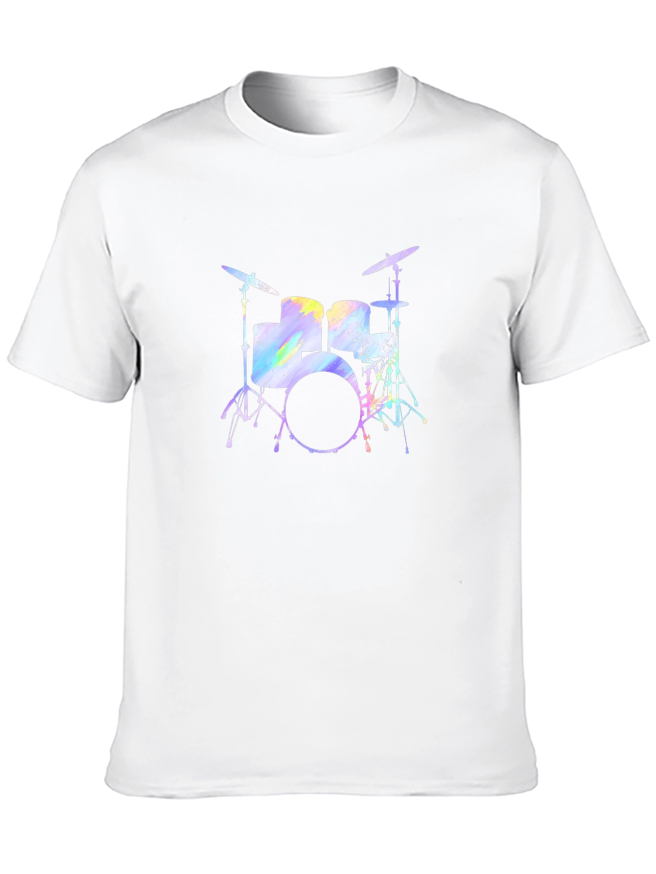 Black Drum Set Graphic T-Shirt - Music Lover Tee view 10