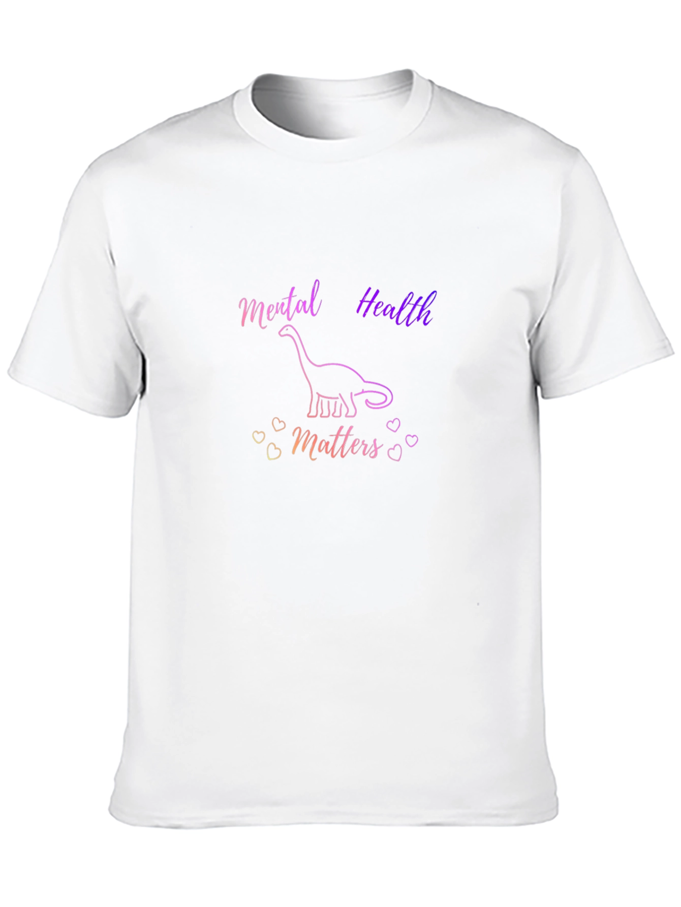 Black Mental Health Matters Dinosaur Graphic T-Shirt view 10