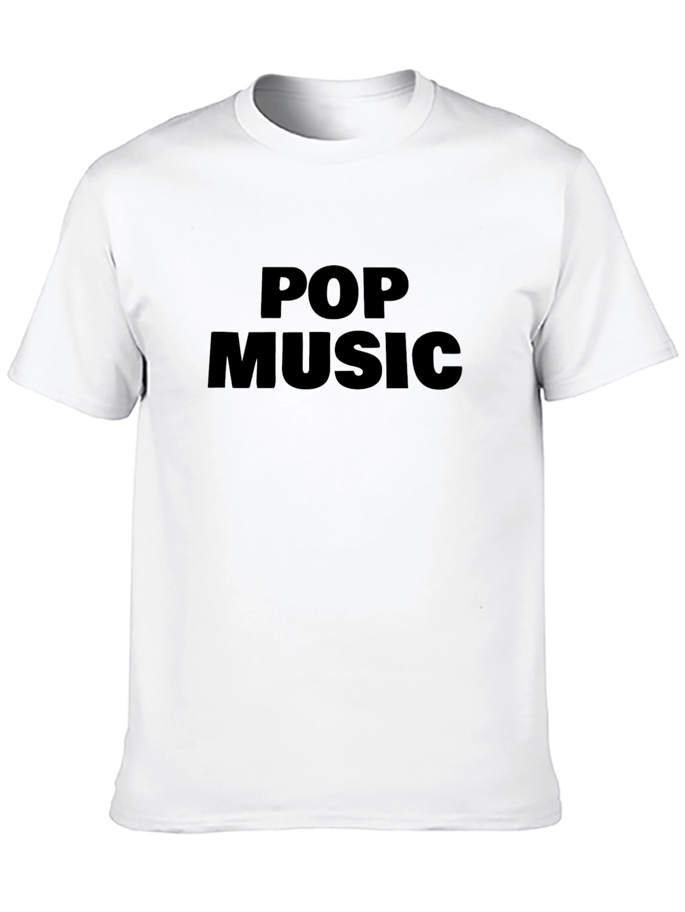 Black Pop Music Black Graphic T-Shirt view 10