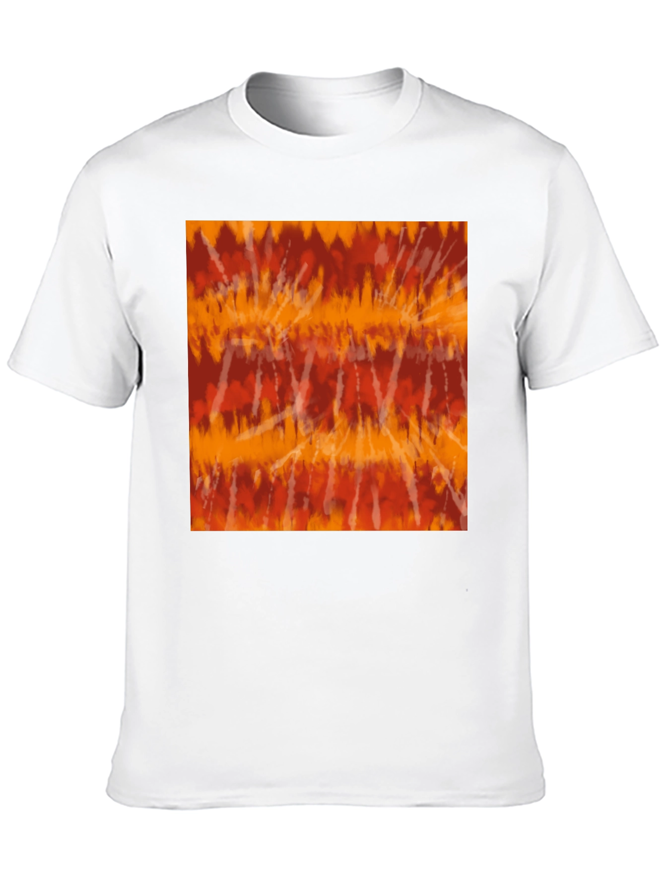 Black Retro Tie-Dye Graphic Tee - Casual Black T-Shirt view 10