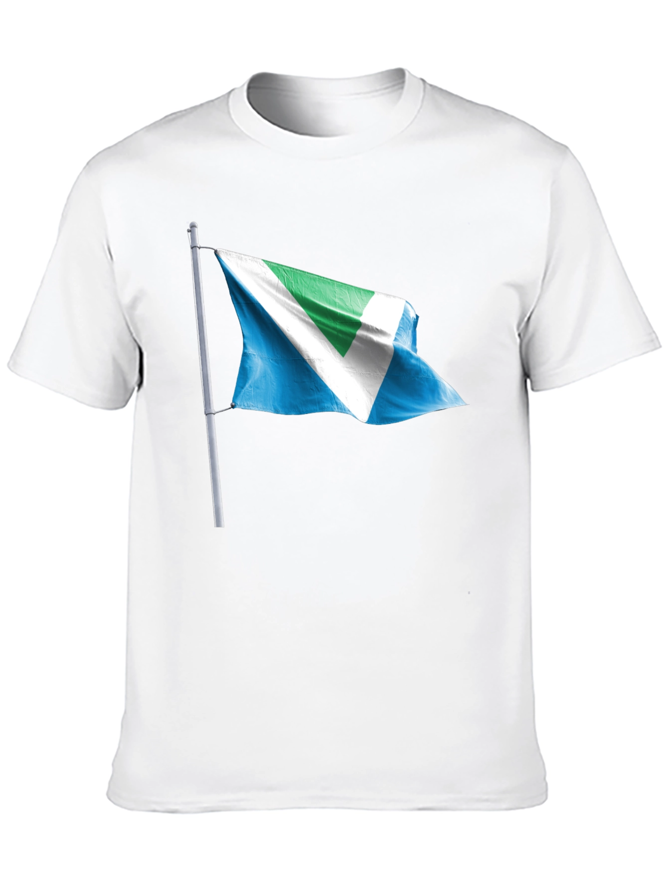 Black Vegan Flag Graphic T-Shirt - Black Crew Neck view 10