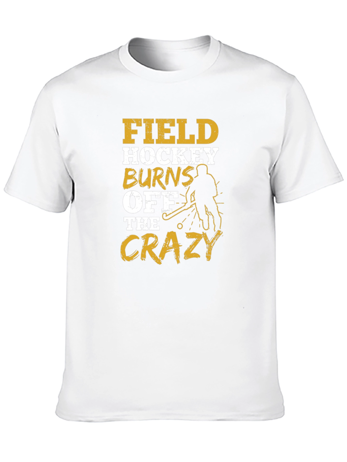 Black Field Hockey Burns Off The Crazy T-Shirt view 10