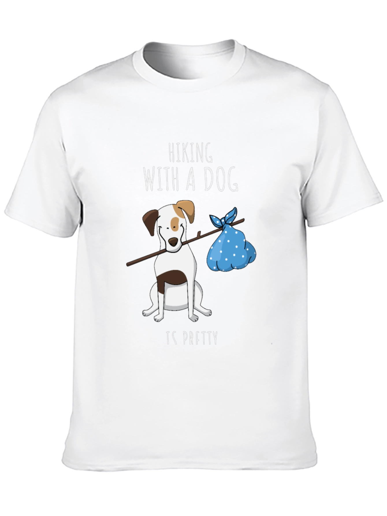 Black Hiking with a Dog Graphic Tee view 10
