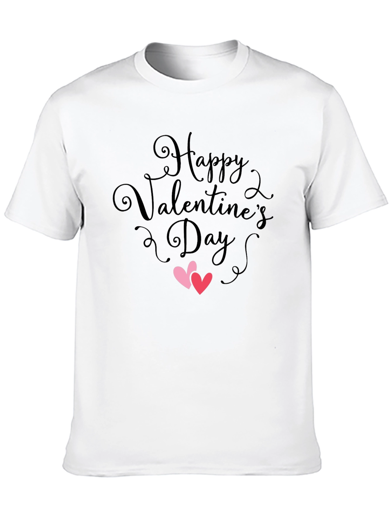 Black Valentine's Day Heart Graphic T-Shirt view 10
