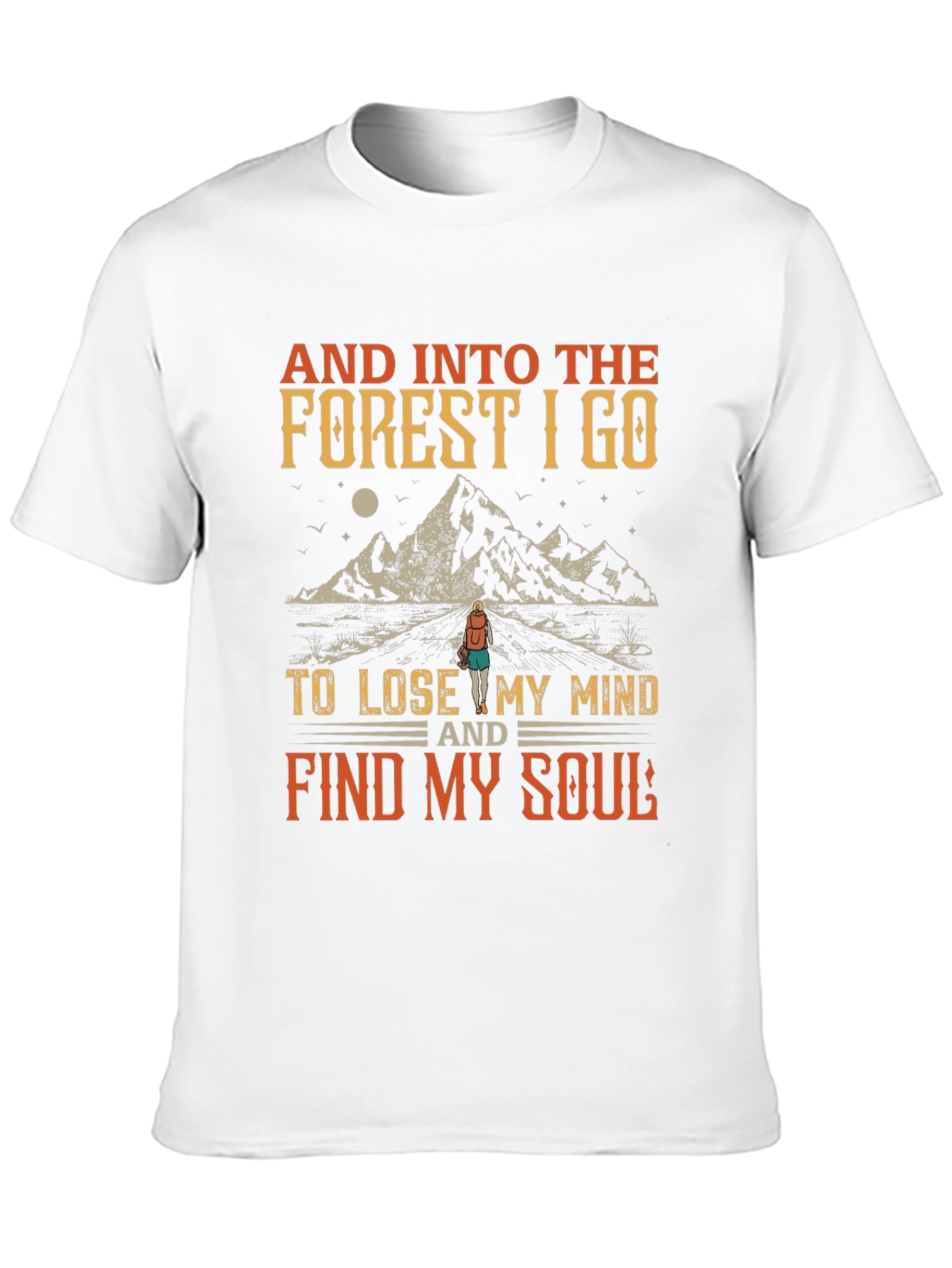 Black Into the Forest Graphic Tee view 10