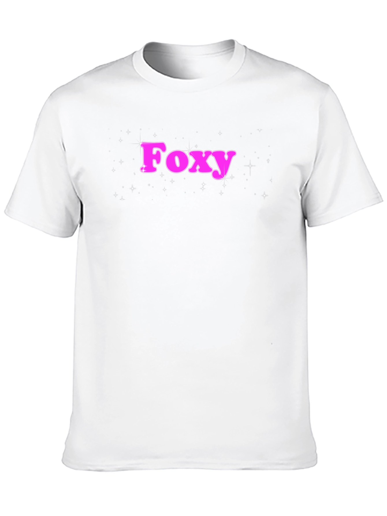 Black Foxy Graphic Tee - Trendy Pink Lettering T-Shirt view 10