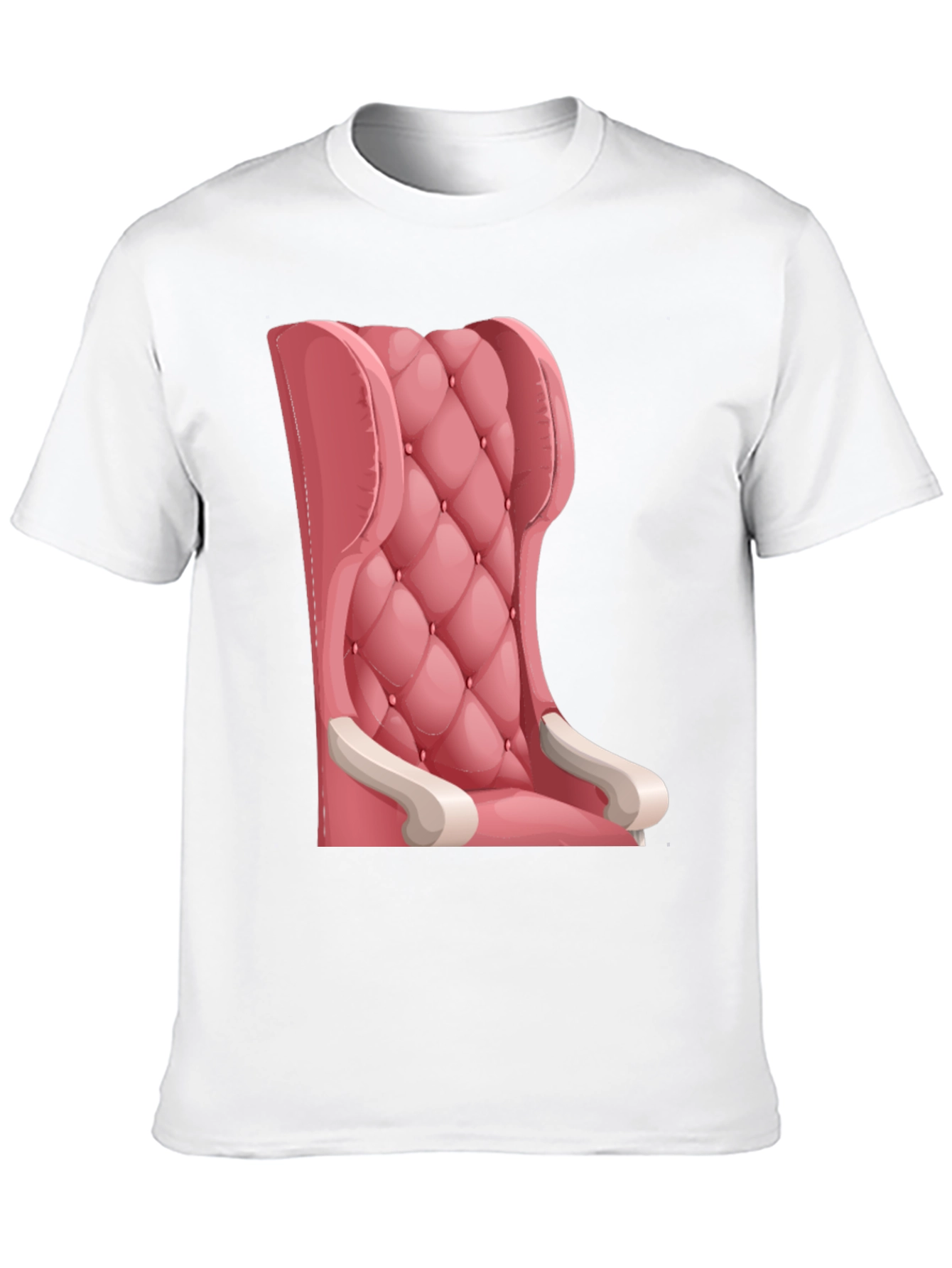 Black Pink Throne T-Shirt: Cartoon Style Tee view 10