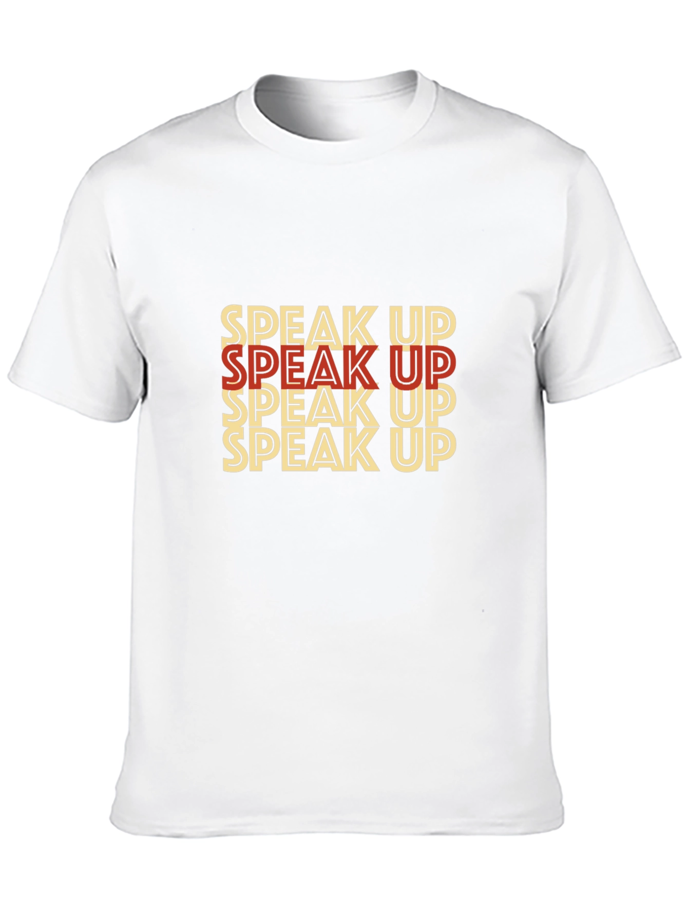 Black Speak Up Graphic Tee - Bold Statement T-Shirt view 10