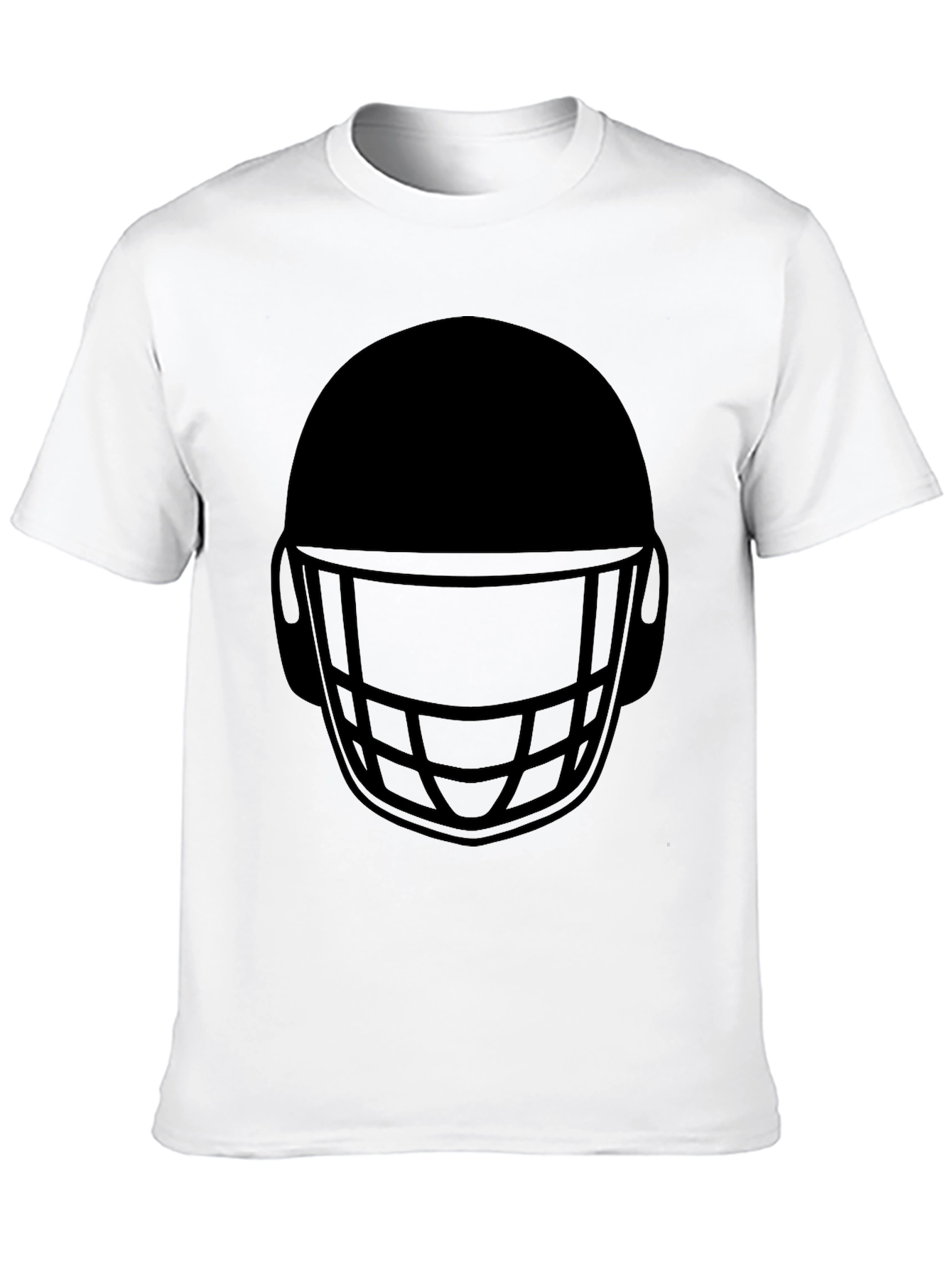 Black Football Helmet Graphic T-Shirt view 10