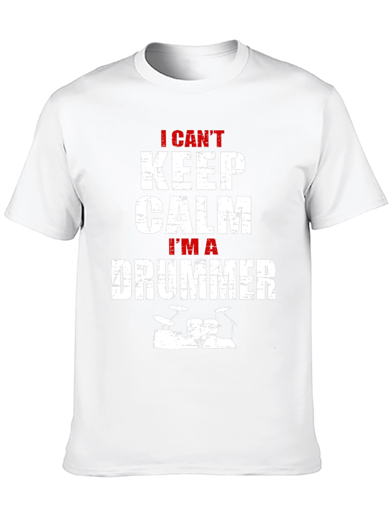 Black I Can't Keep Calm I'm A Drummer T-Shirt view 10