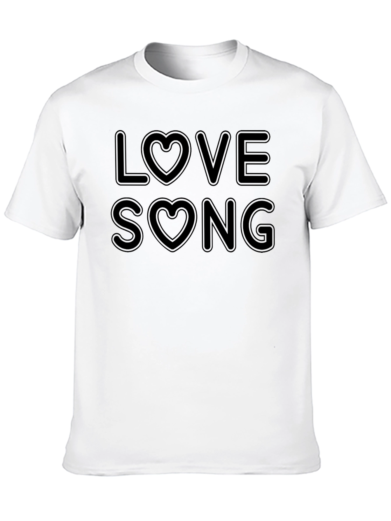 Black Love Song Graphic Print Black T-Shirt view 10
