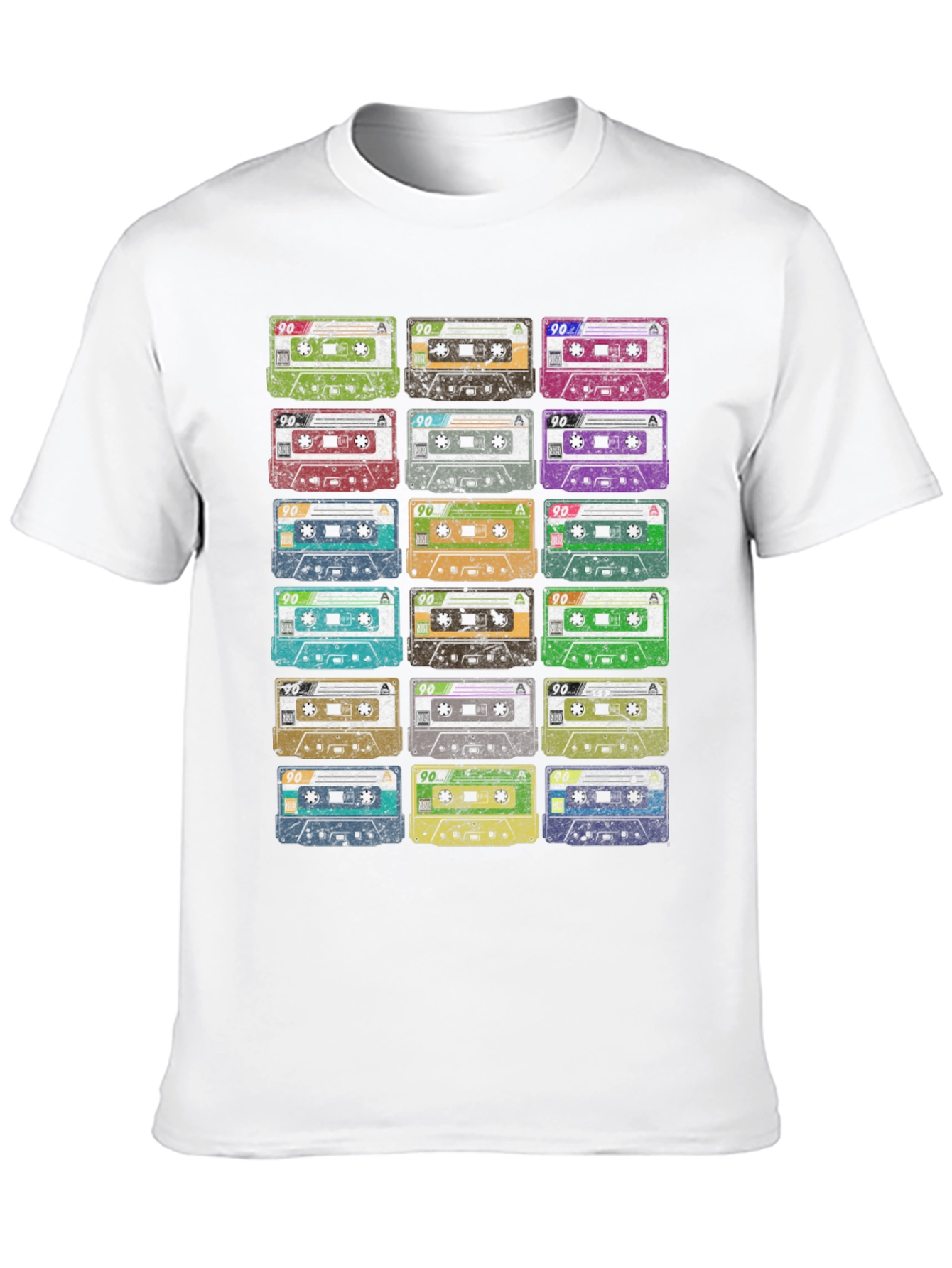 Black Retro Cassette Tape Graphic T-Shirt view 10