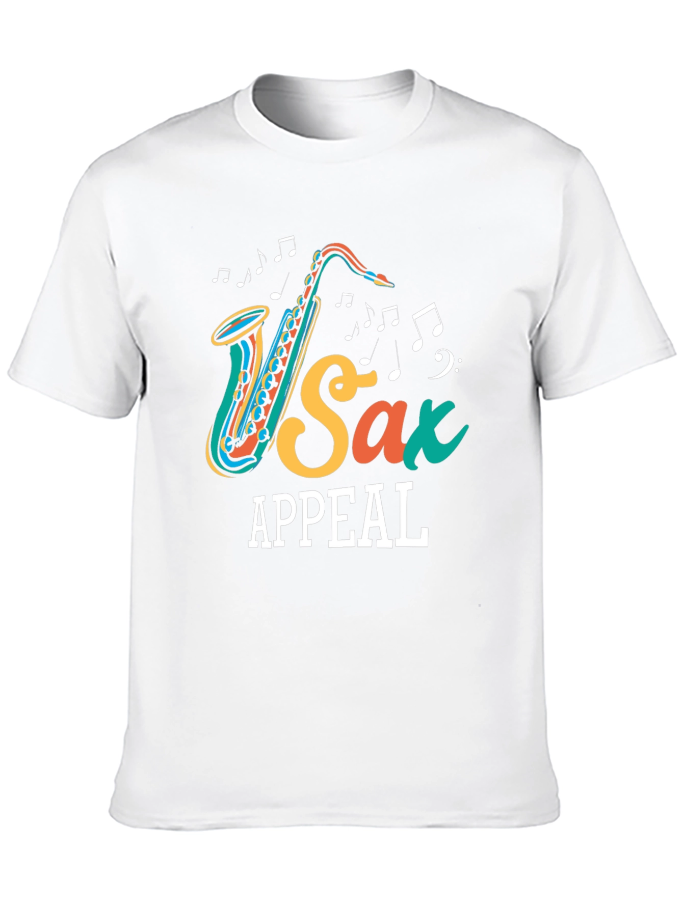 Black Sax Appeal Graphic Tee - Music Lover's T-Shirt view 10