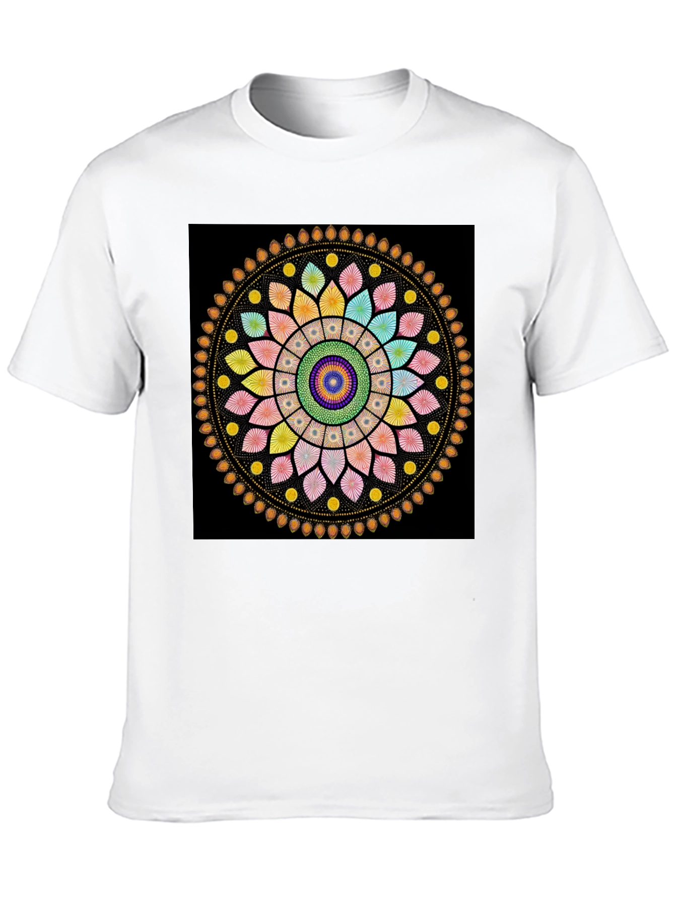 Black Mandala T-Shirt - Vibrant Graphic Tee view 10