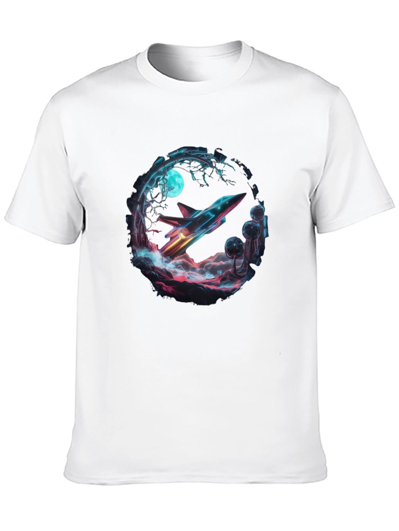 Black Retro Rocket T-Shirt - Black view 10