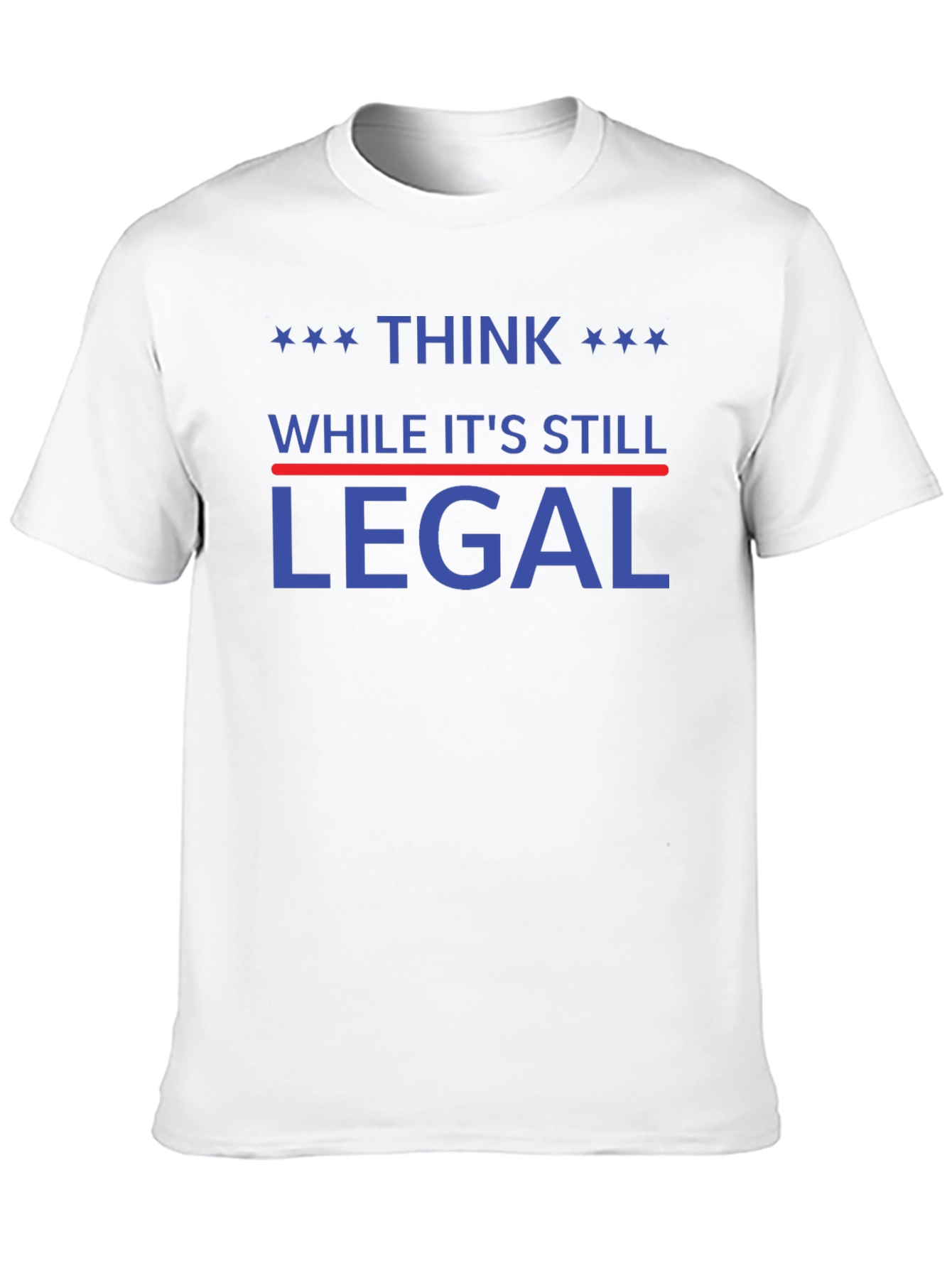 Black Think While It's Still Legal T-Shirt view 10
