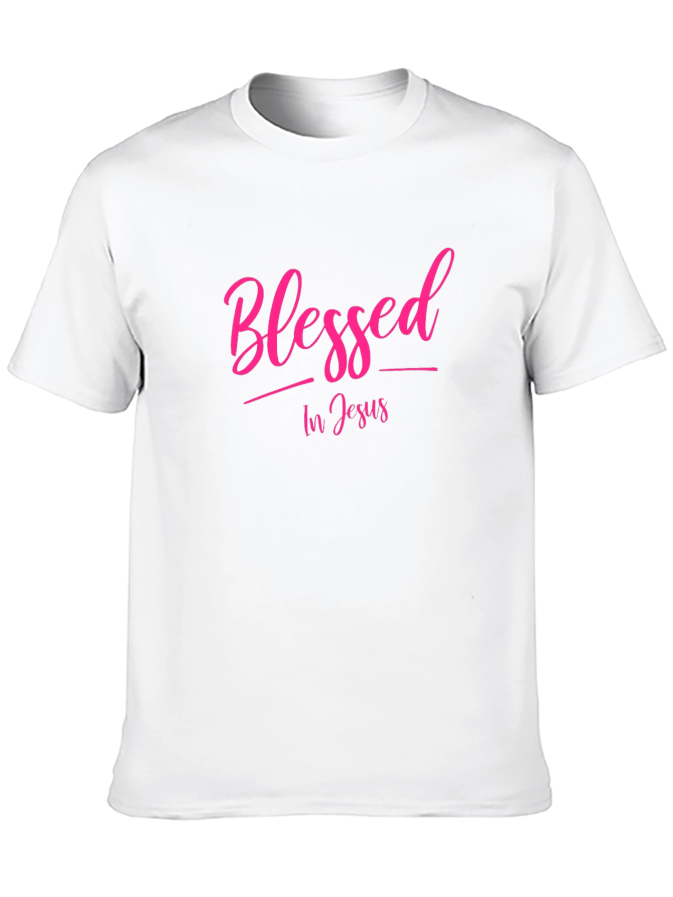 Black Blessed In Jesus Black T-Shirt view 10