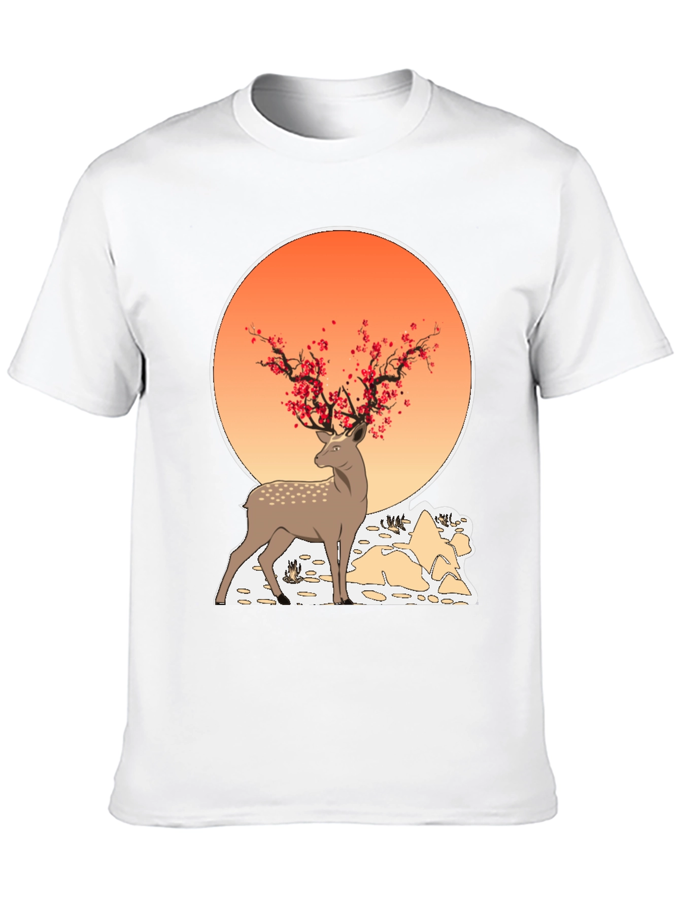 Black Deer Cherry Blossom Graphic Tee view 10