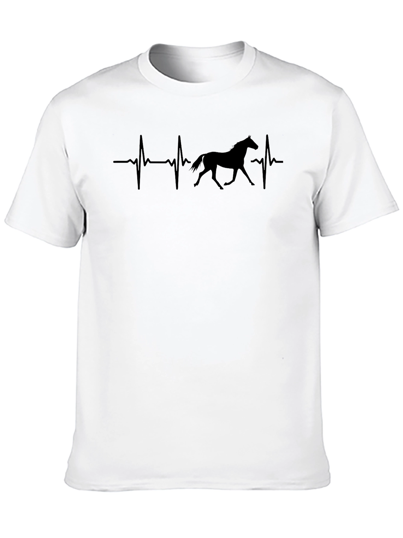 Black Horse Heartbeat T-Shirt - Equestrian Love view 10