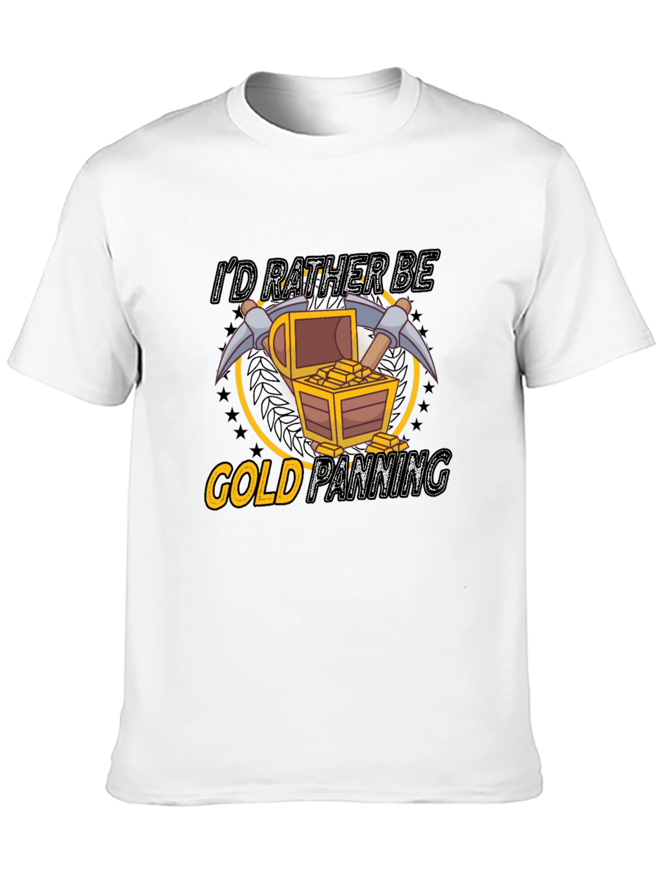 Black Gold Panning Graphic Tee view 10