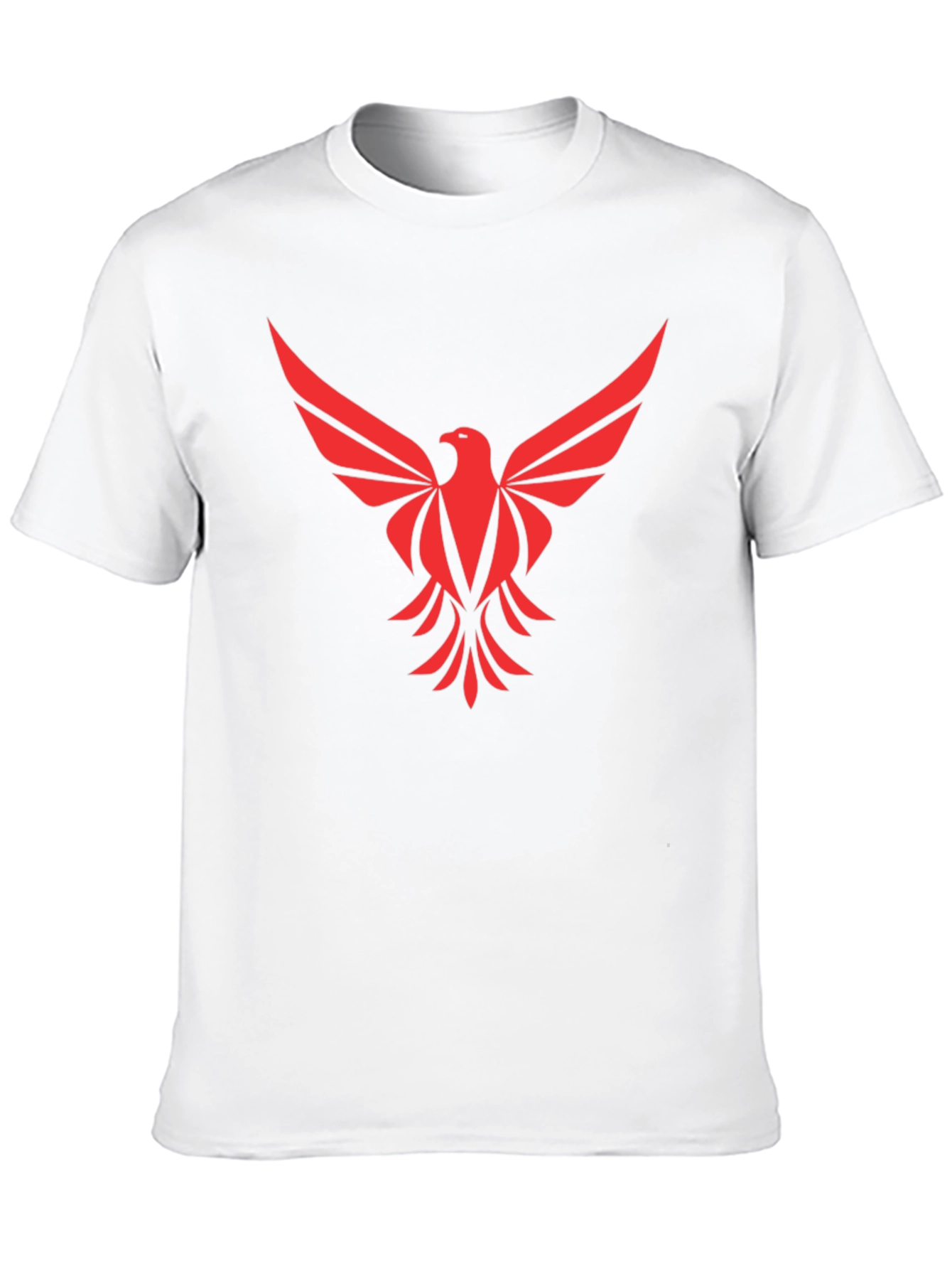 Black Red Phoenix Graphic Tee - Black Cotton Comfort view 10