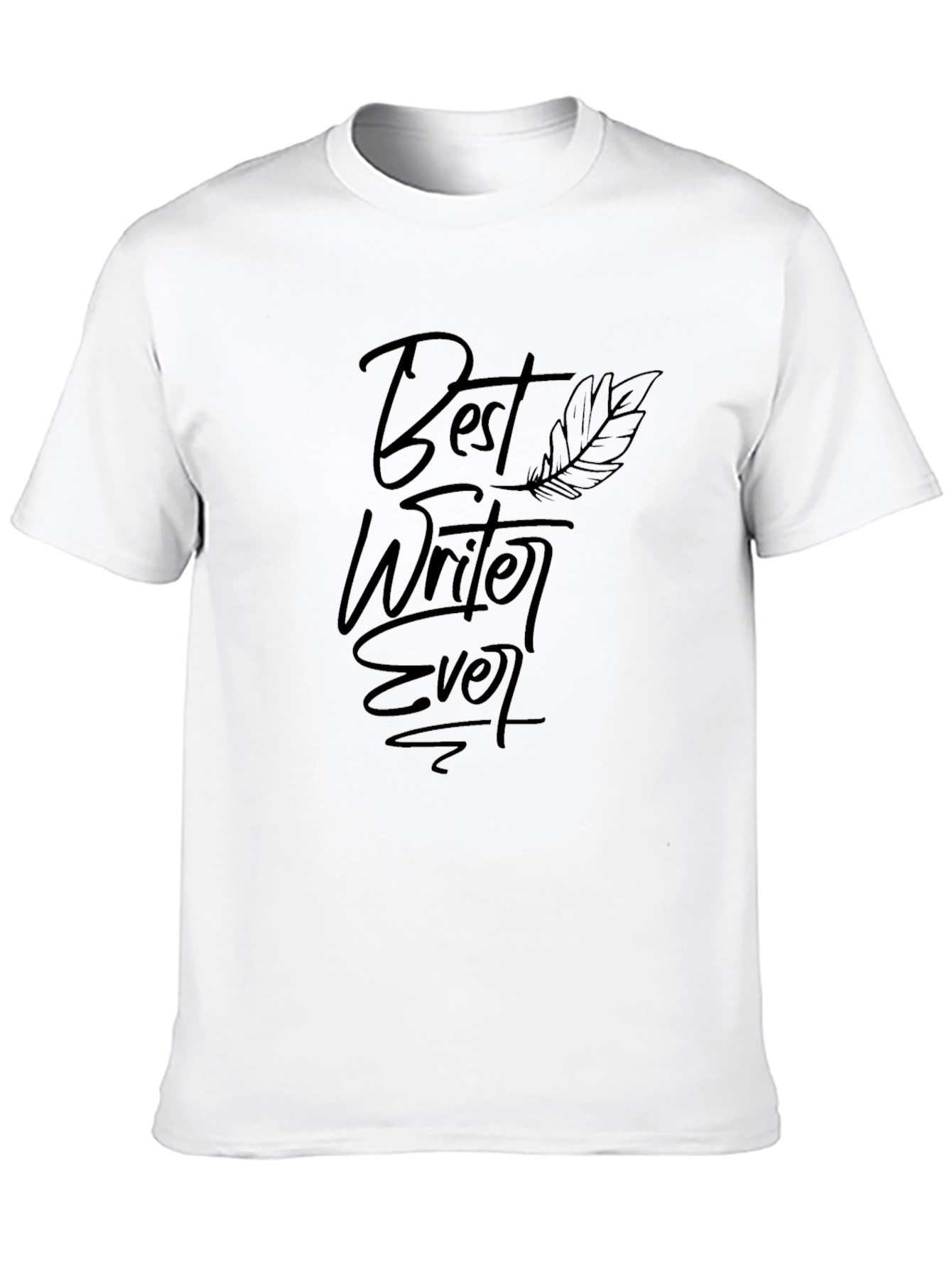 Black Best Writer Ever Black T-Shirt - Premium Quality view 10