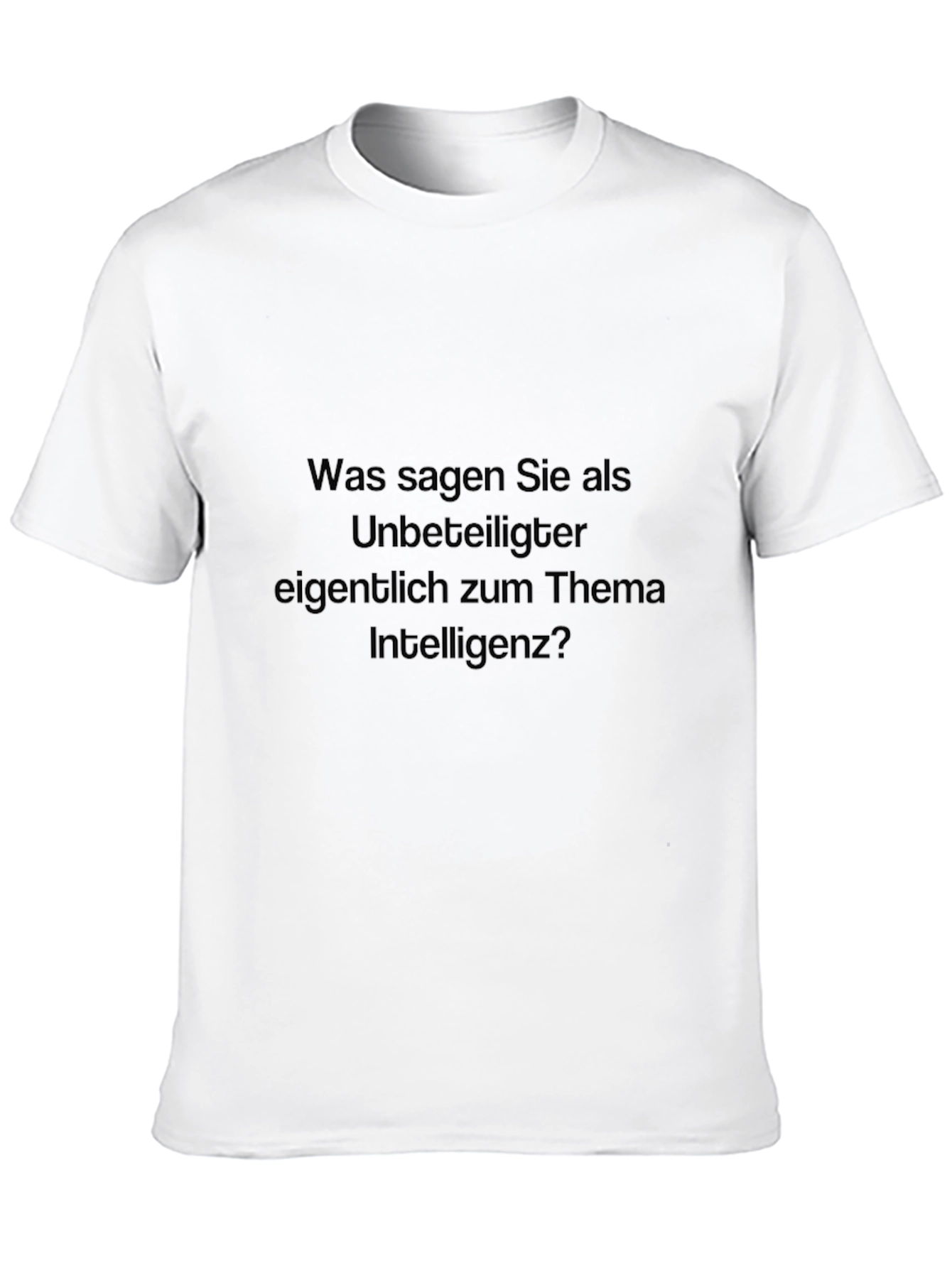 Black Inteligenz T-Shirt - German Text Novelty Tee view 10