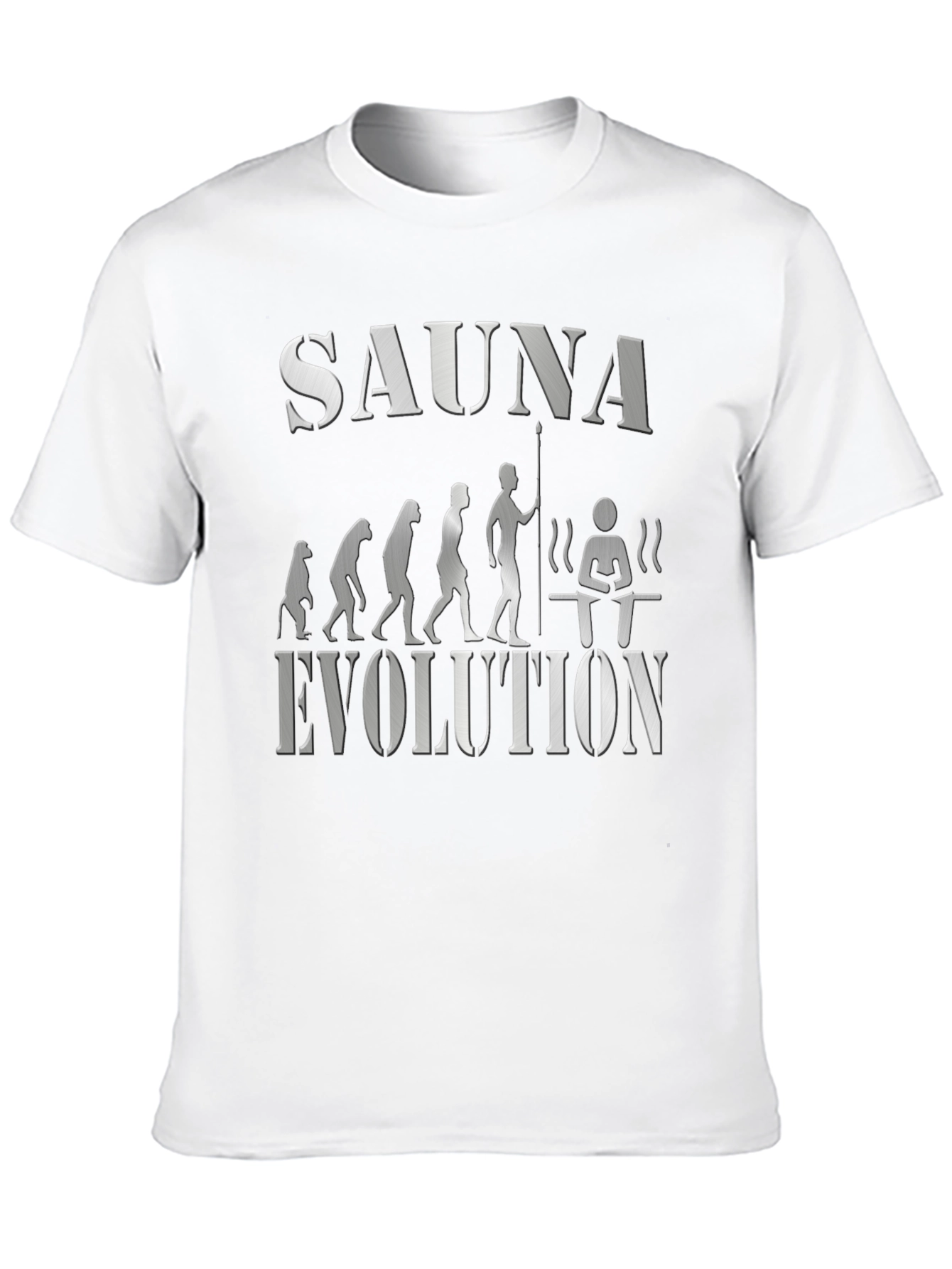 Black Sauna Evolution Graphic T-Shirt view 10