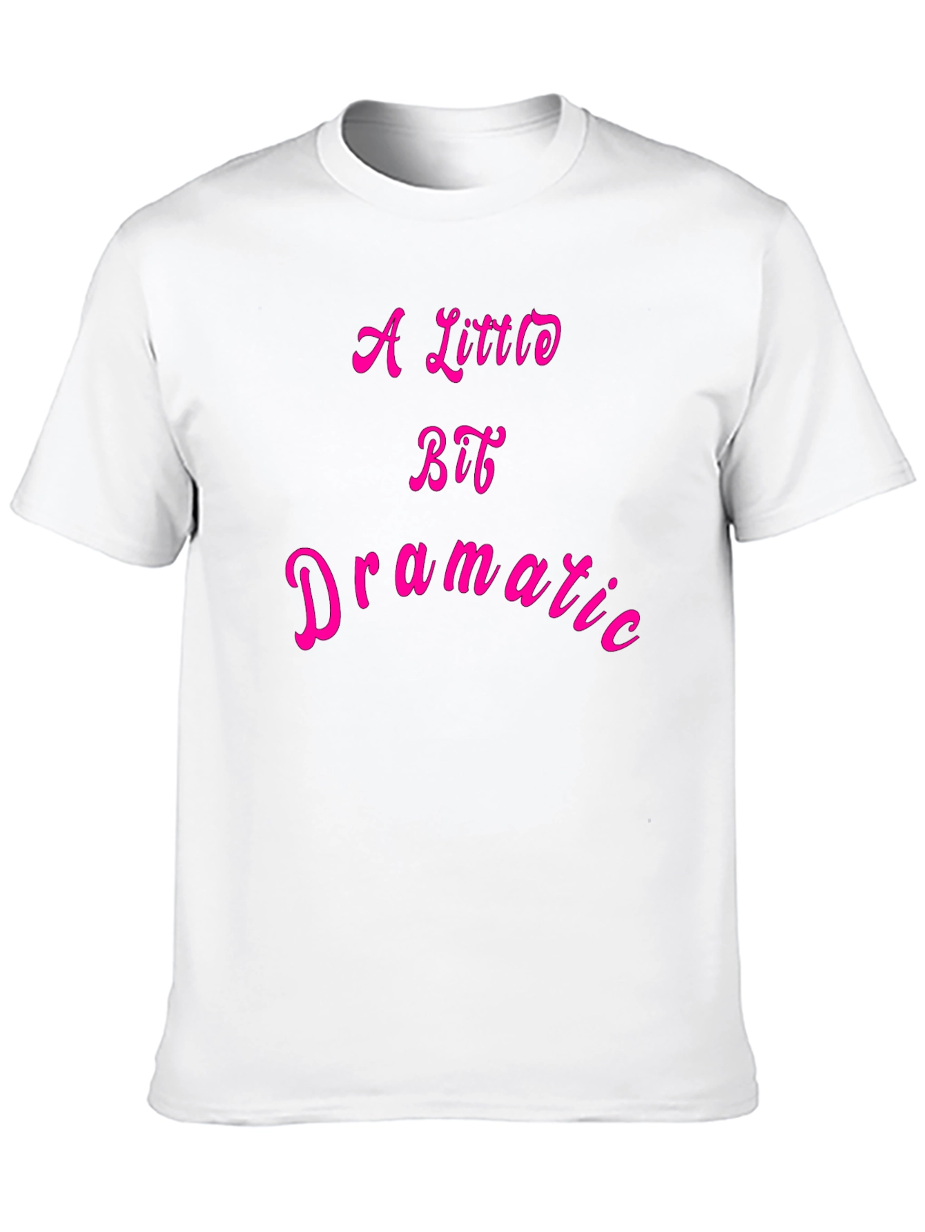 Black A Little Bit Dramatic T-Shirt - Black Cotton Tee view 10