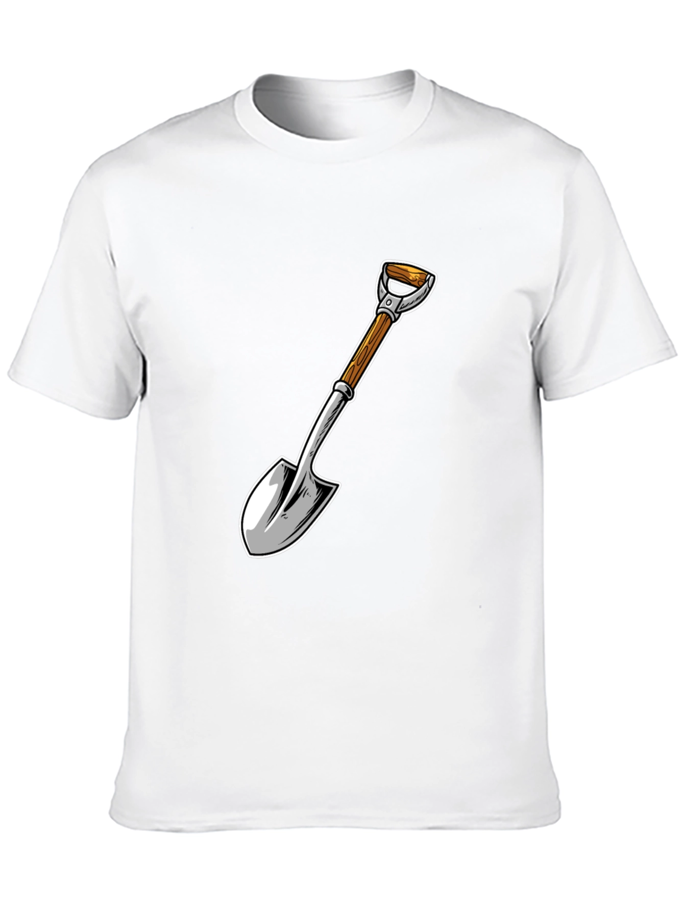 Black Shovel Graphic T-Shirt - Black Cotton Blend view 10