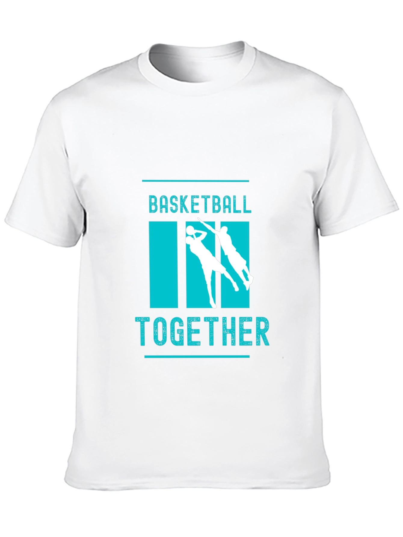 Black Basketball Together Graphic Tee view 10