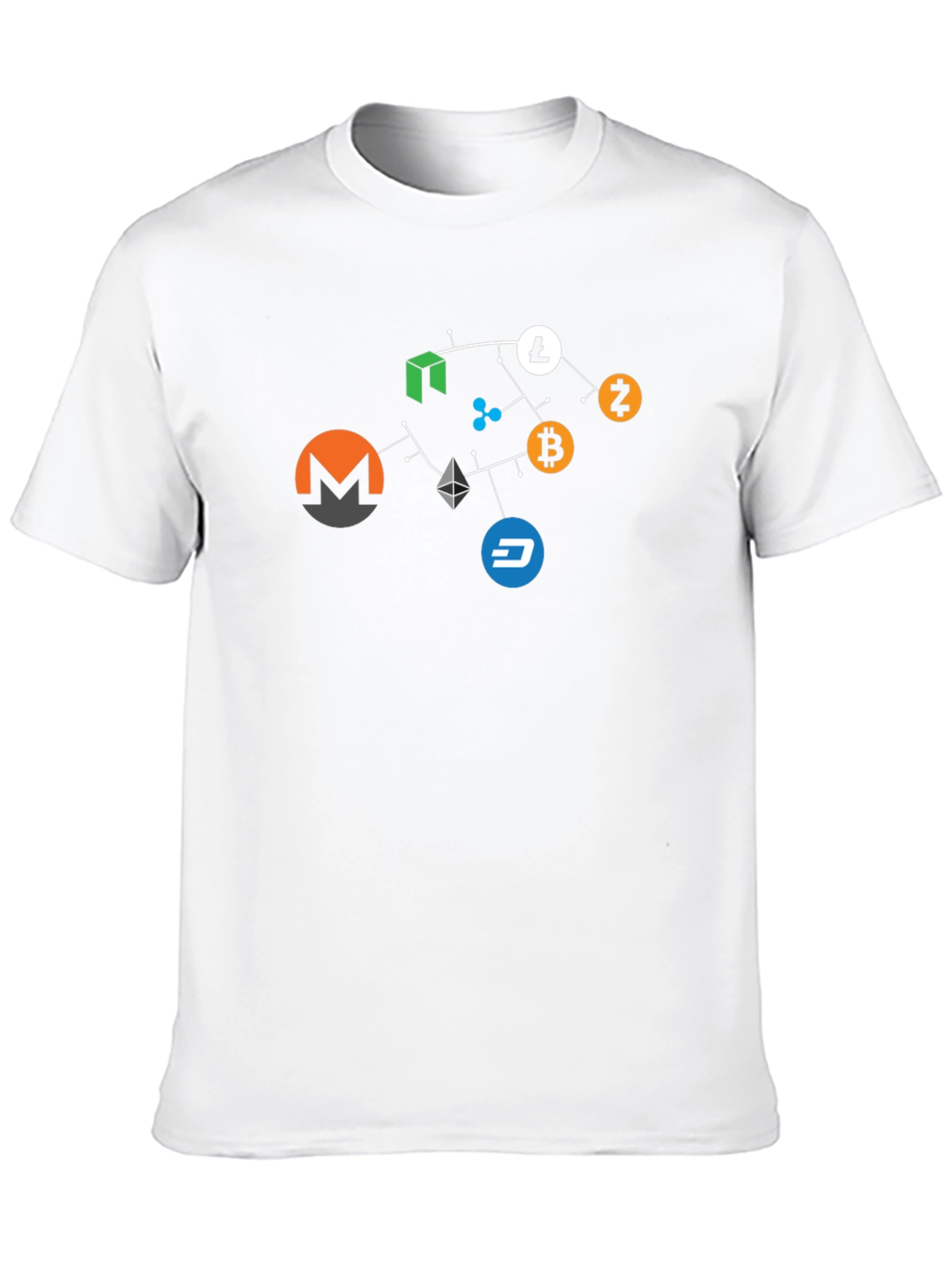 Black Crypto Network T-Shirt - Bitcoin, Ethereum, & More view 10