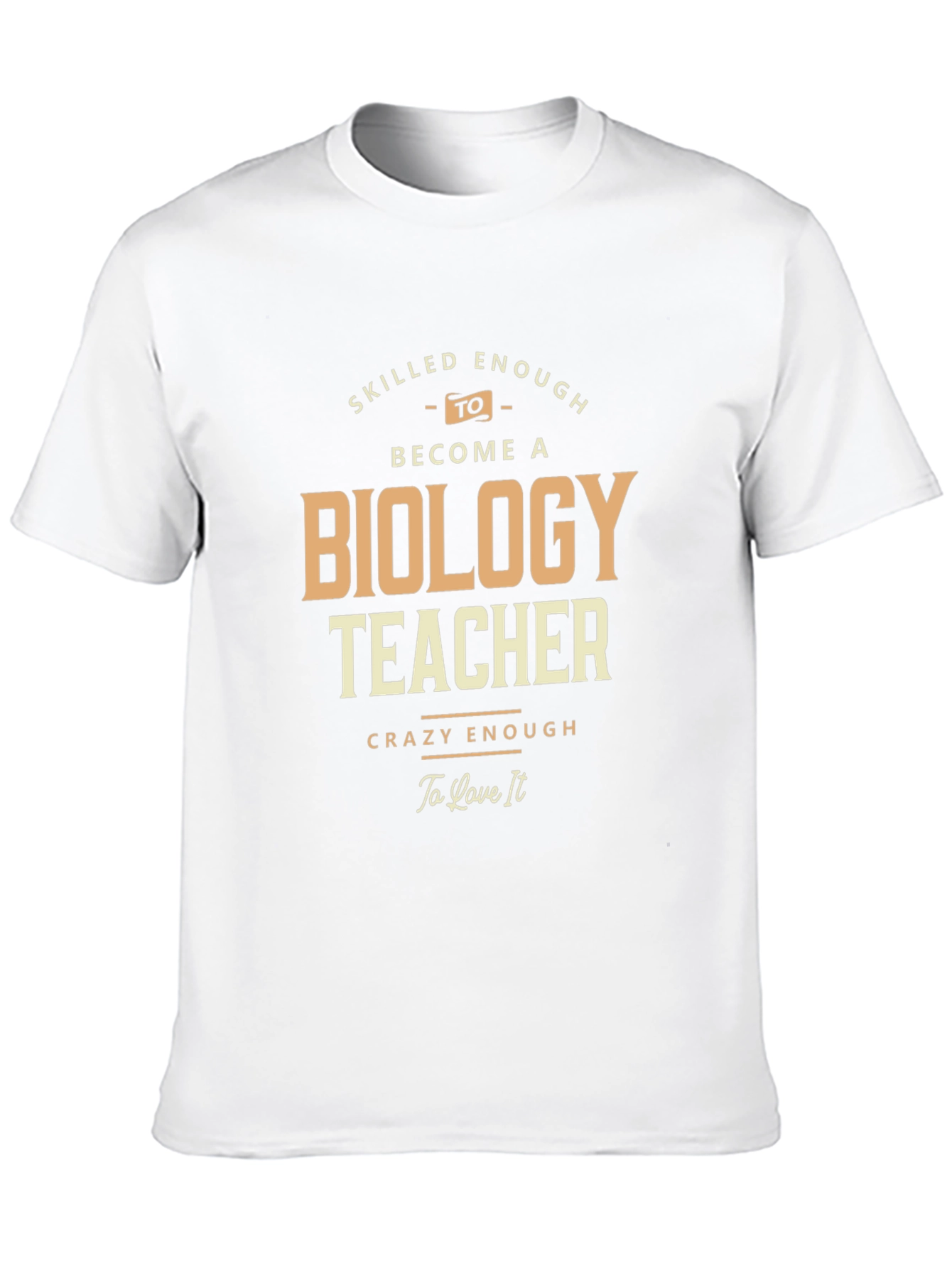 Black Biology Teacher T-Shirt - Skilled and Crazy Enough! view 10