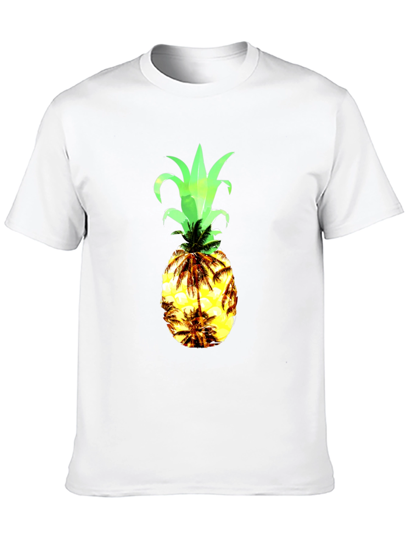Black Tropical Pineapple Graphic Tee view 10