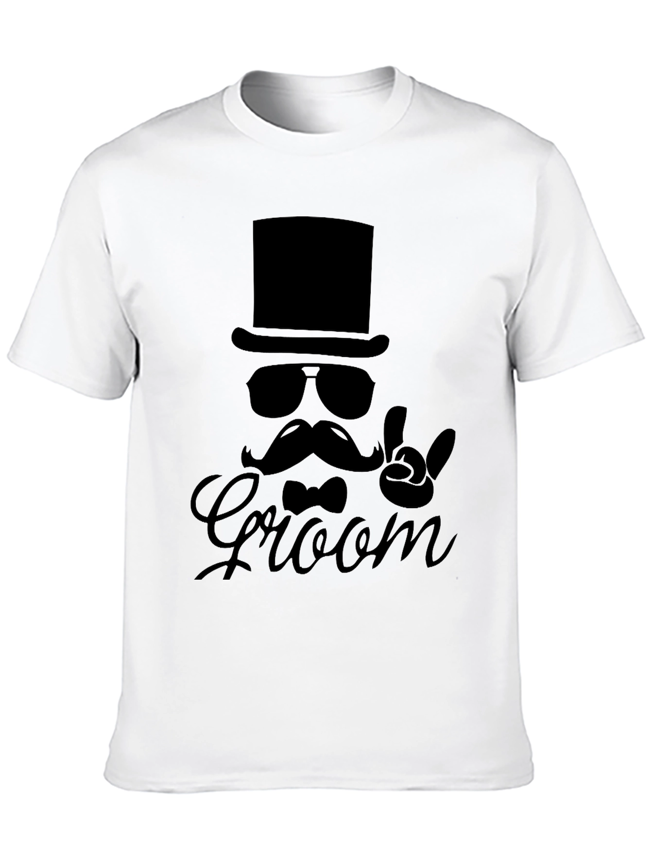 Black Groom Graphic T-Shirt - Bachelor Party Ready view 10