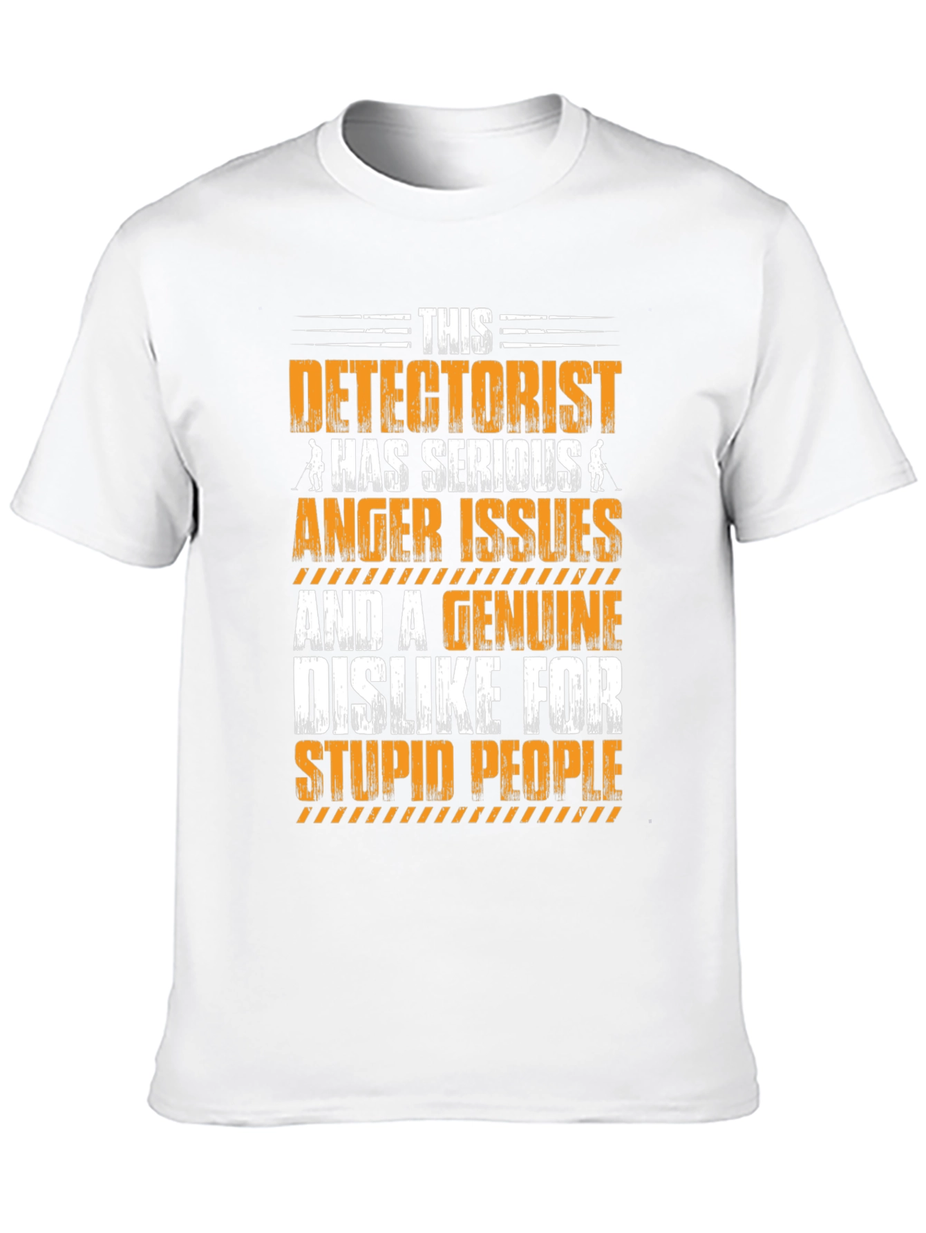 Black Detectorist Serious Anger Issues Graphic Tee view 10