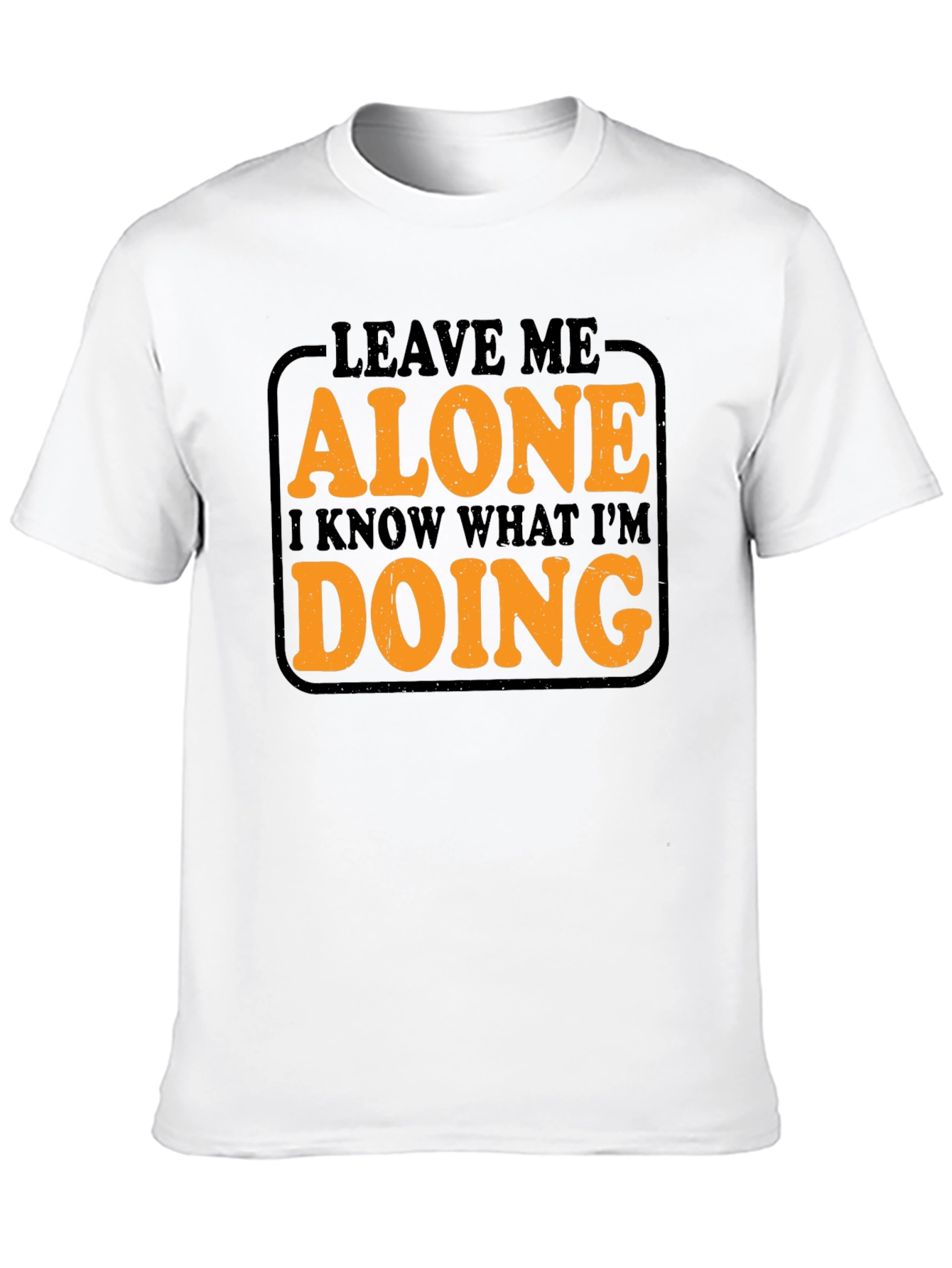 Black Leave Me Alone Graphic Tee - Men's Black T-Shirt view 10