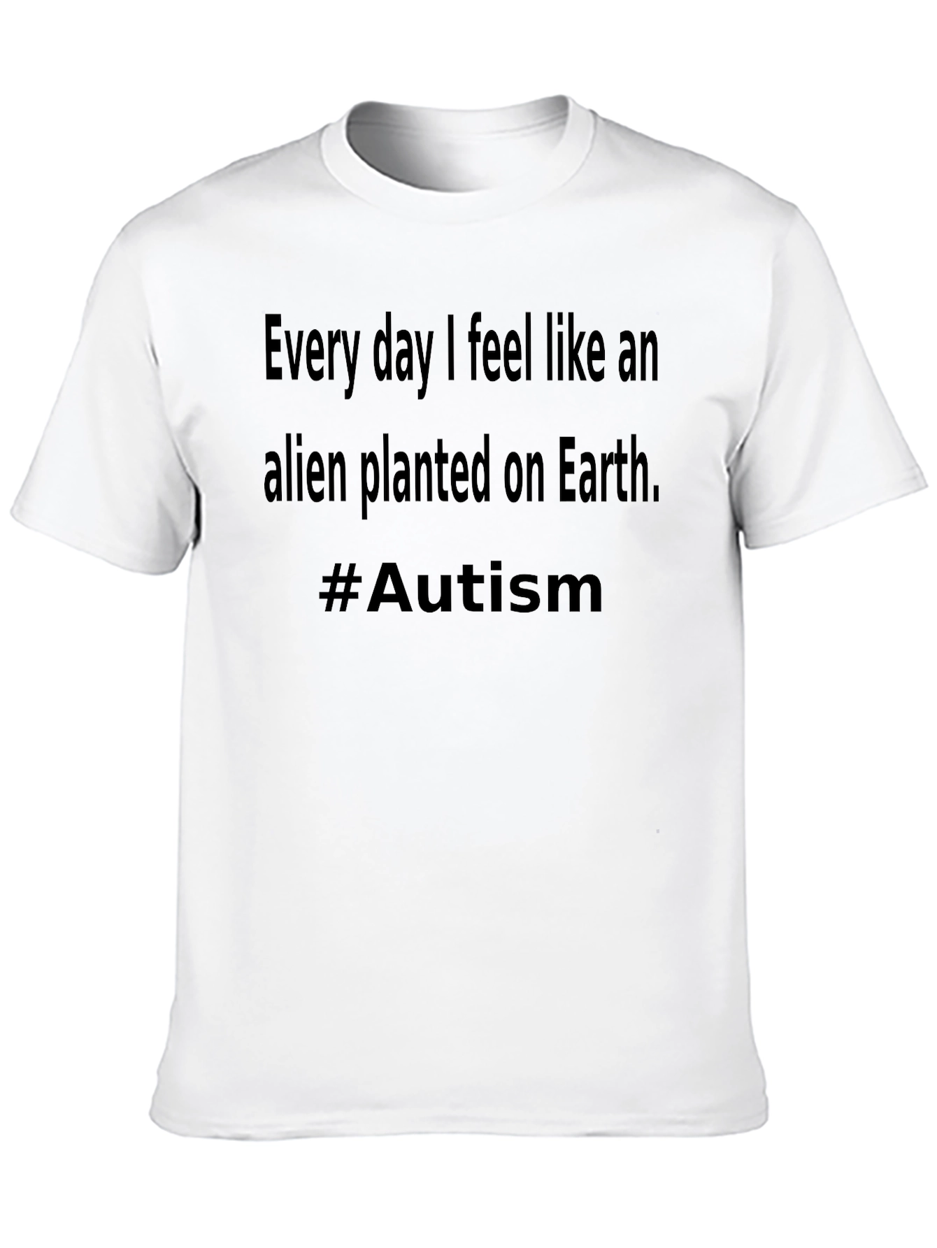 Black Alien Planted on Earth #Autism T-Shirt view 10