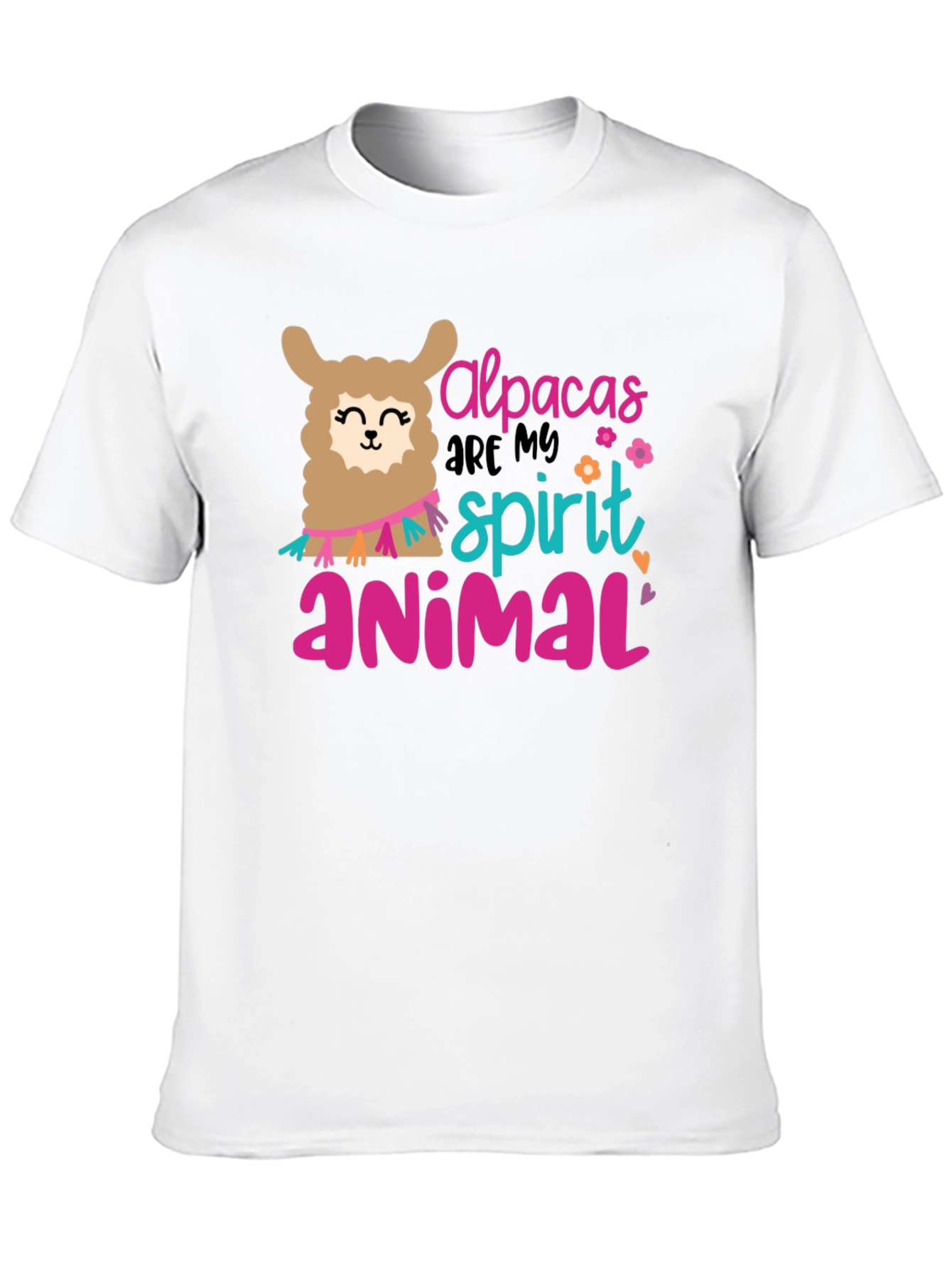 Black Alpacas Are My Spirit Animal Black T-Shirt view 10