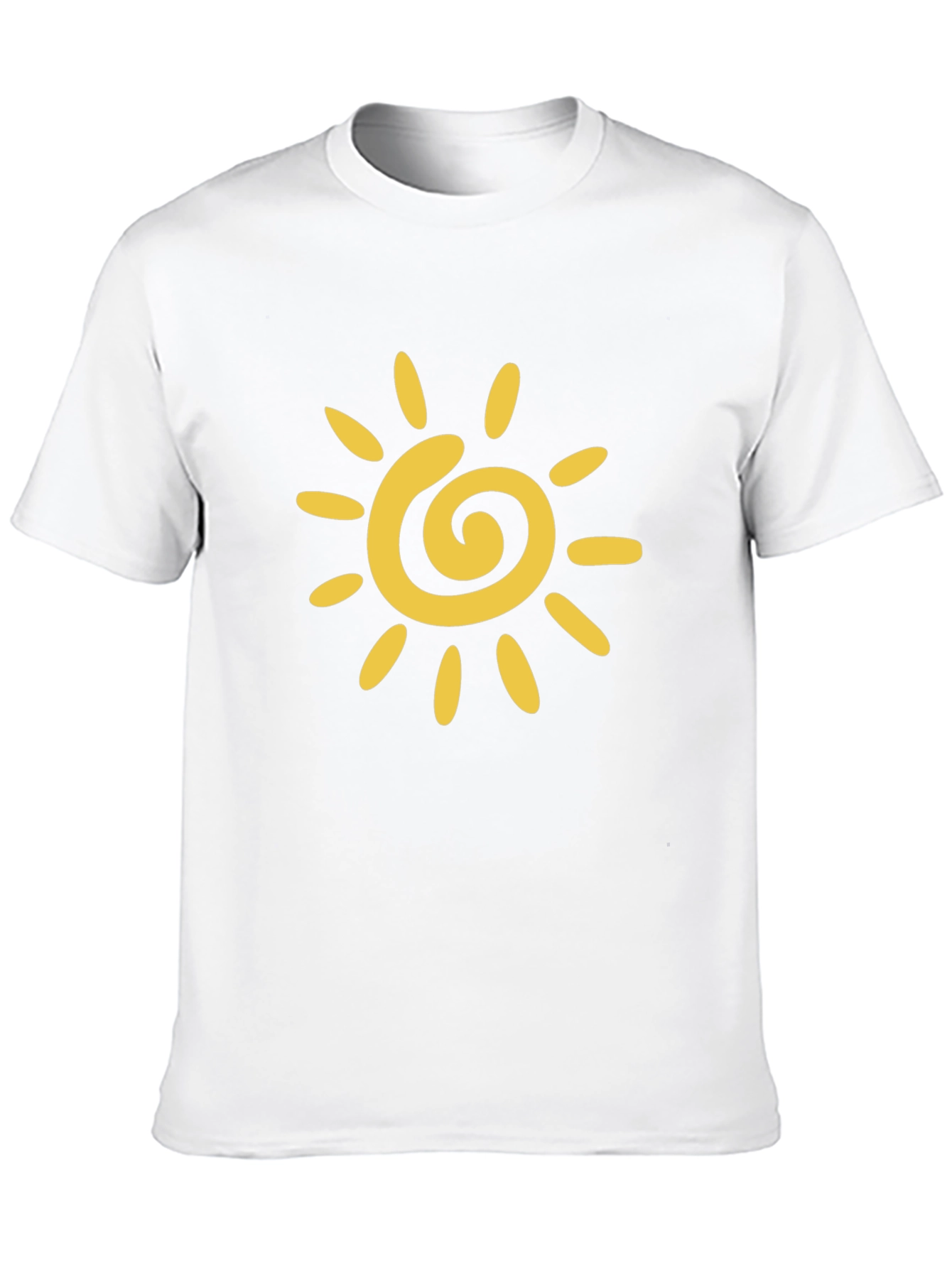 Black Black T-Shirt with Yellow Sun Graphic view 10