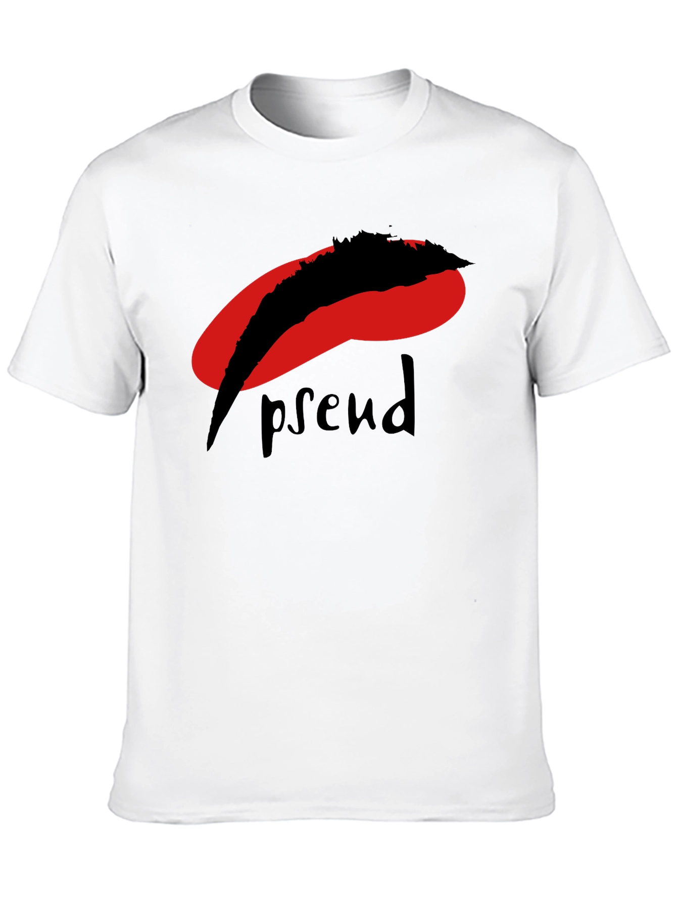 Black Abstract Graphic Print Black T-Shirt view 10