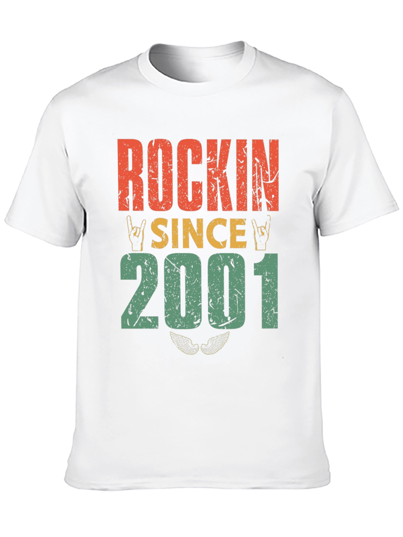Black Rockin' Since 2001 Graphic T-Shirt view 10