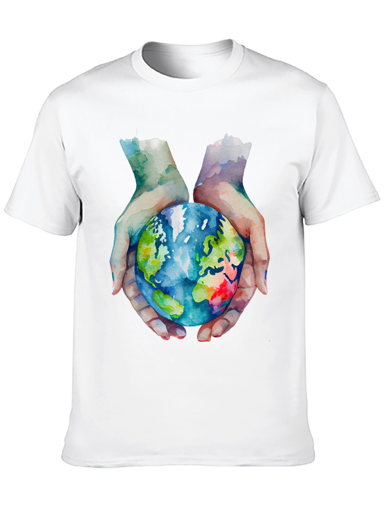 Black Earth in Hand Graphic T-Shirt view 10