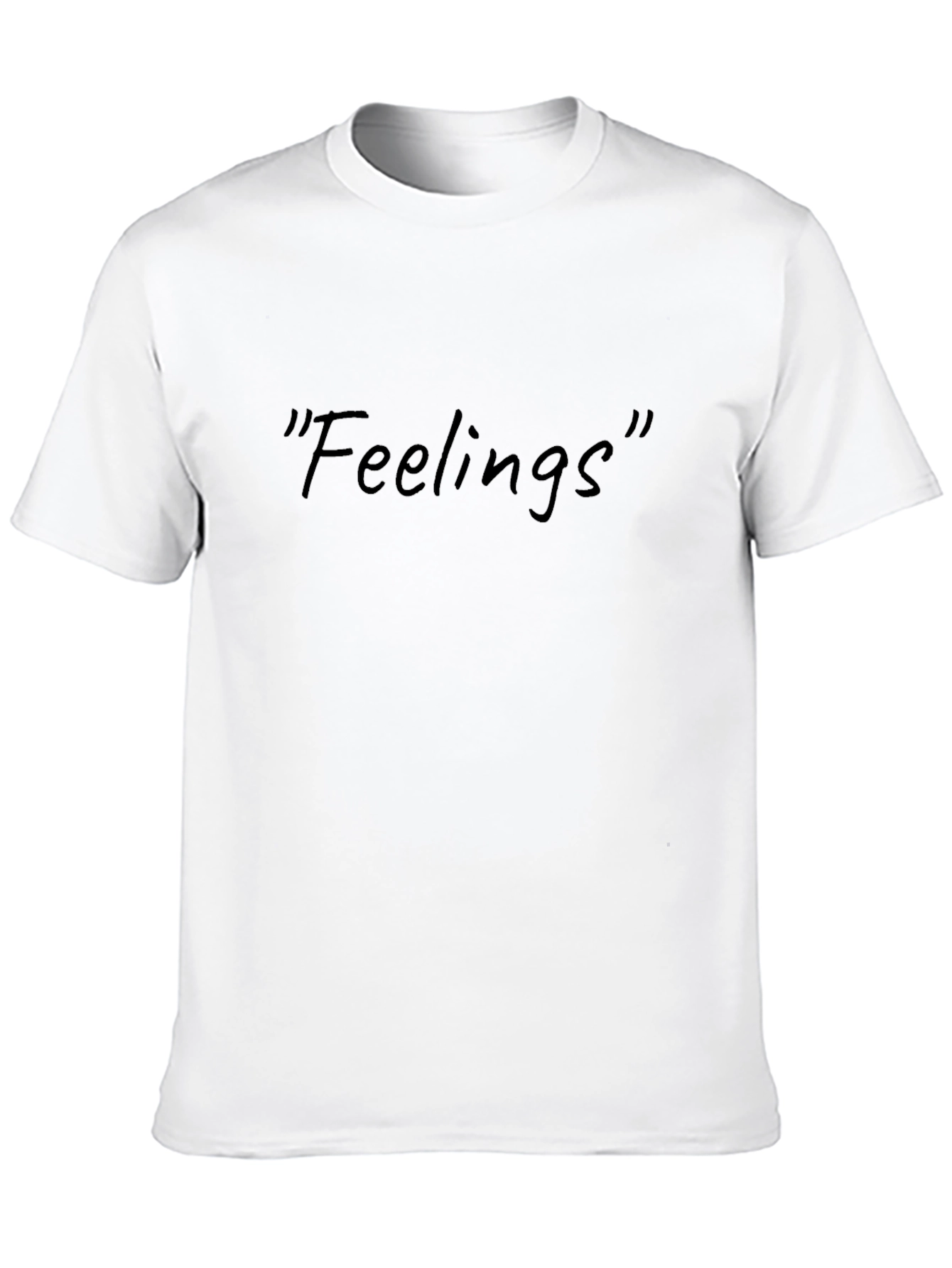 Black Feelings Graphic Tee - Minimalist Black T-Shirt view 10