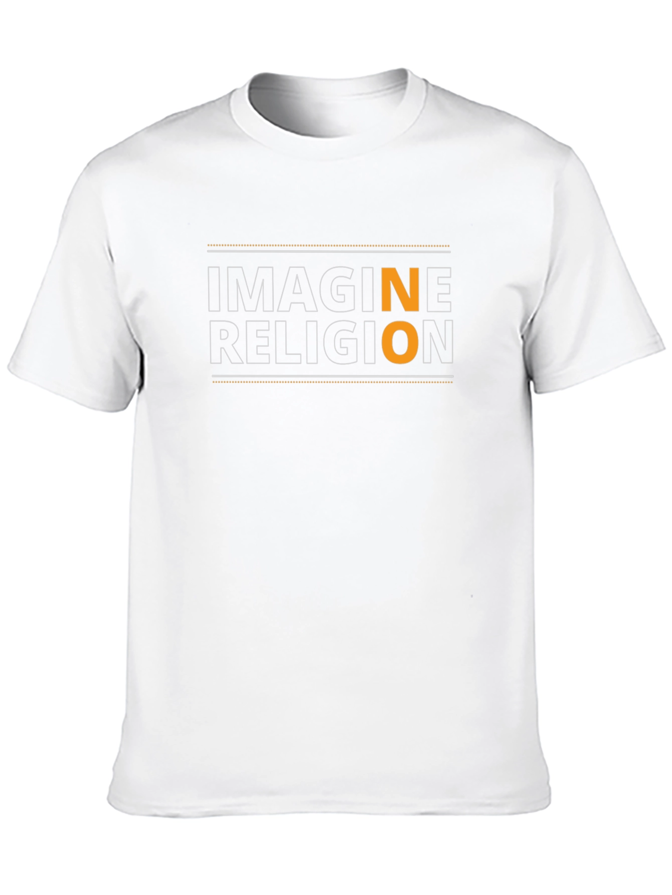 Black Imagine No Religion T-Shirt - Black view 10