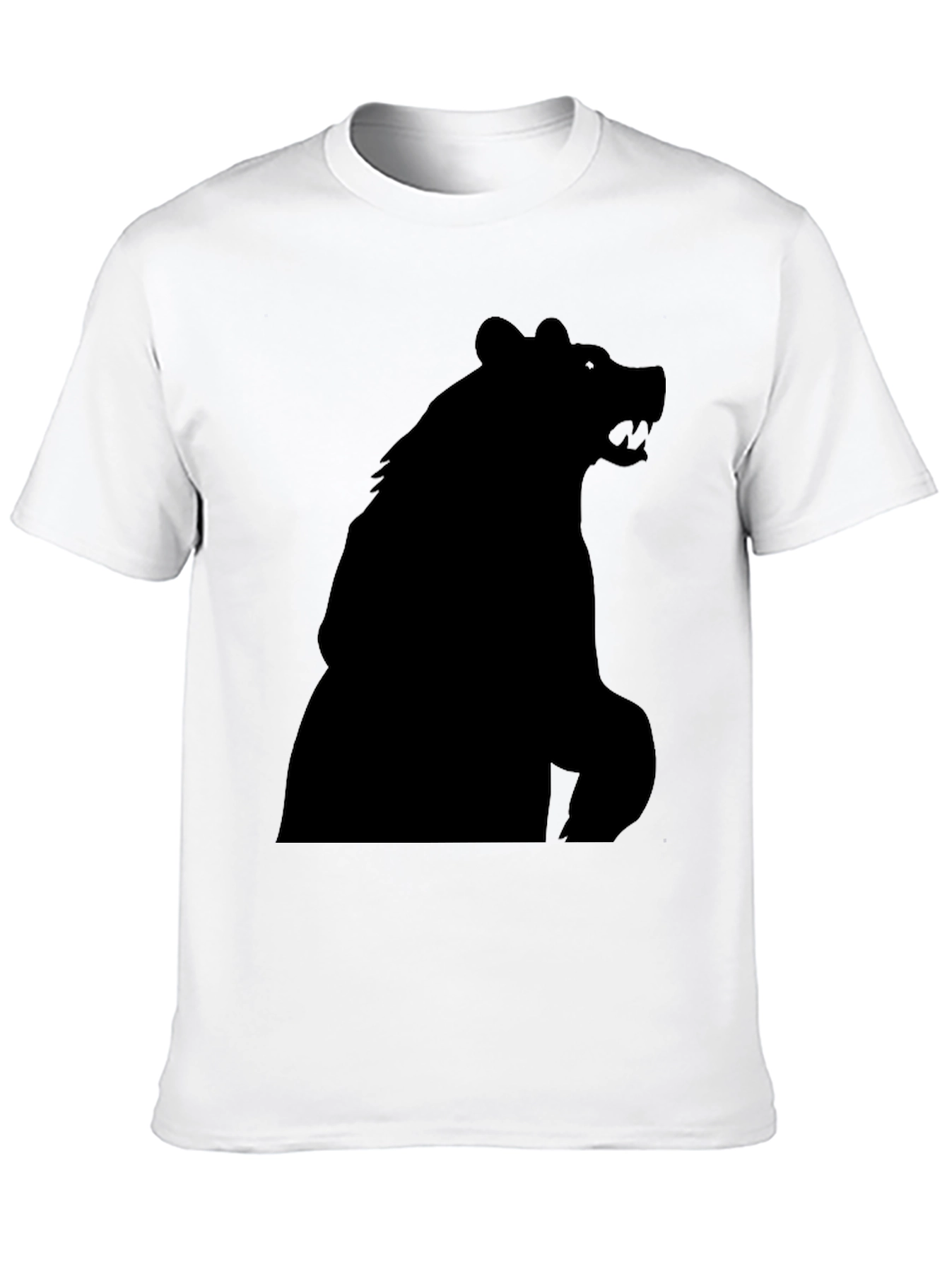 Black Black Bear Silhouette Graphic Tee - Men's Fashion view 10