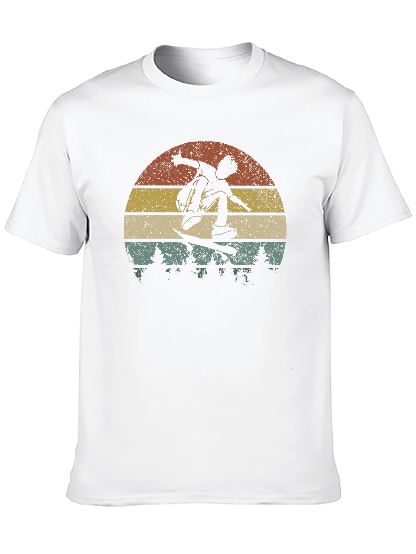 Black Retro Skater T-Shirt view 10